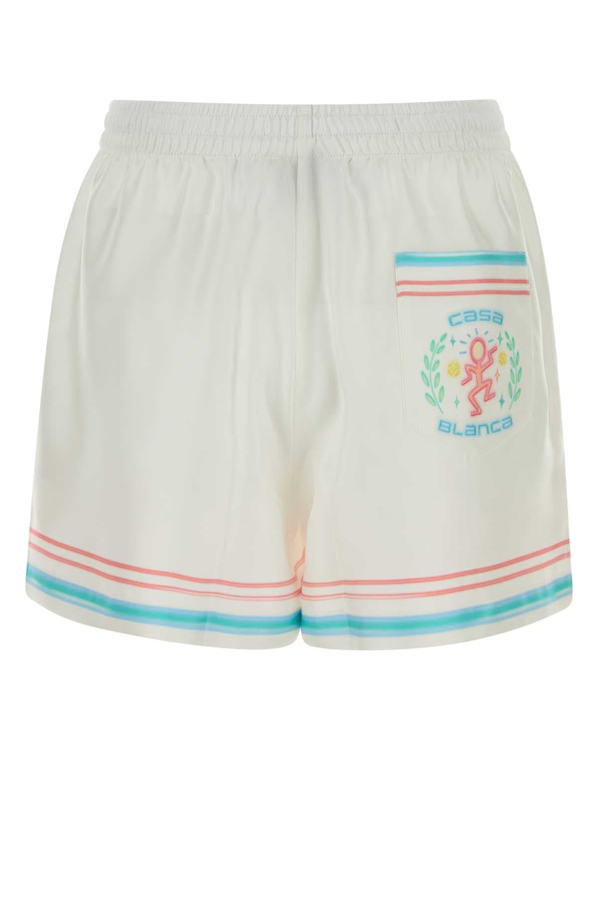 White silk shorts - мініатюра 2
