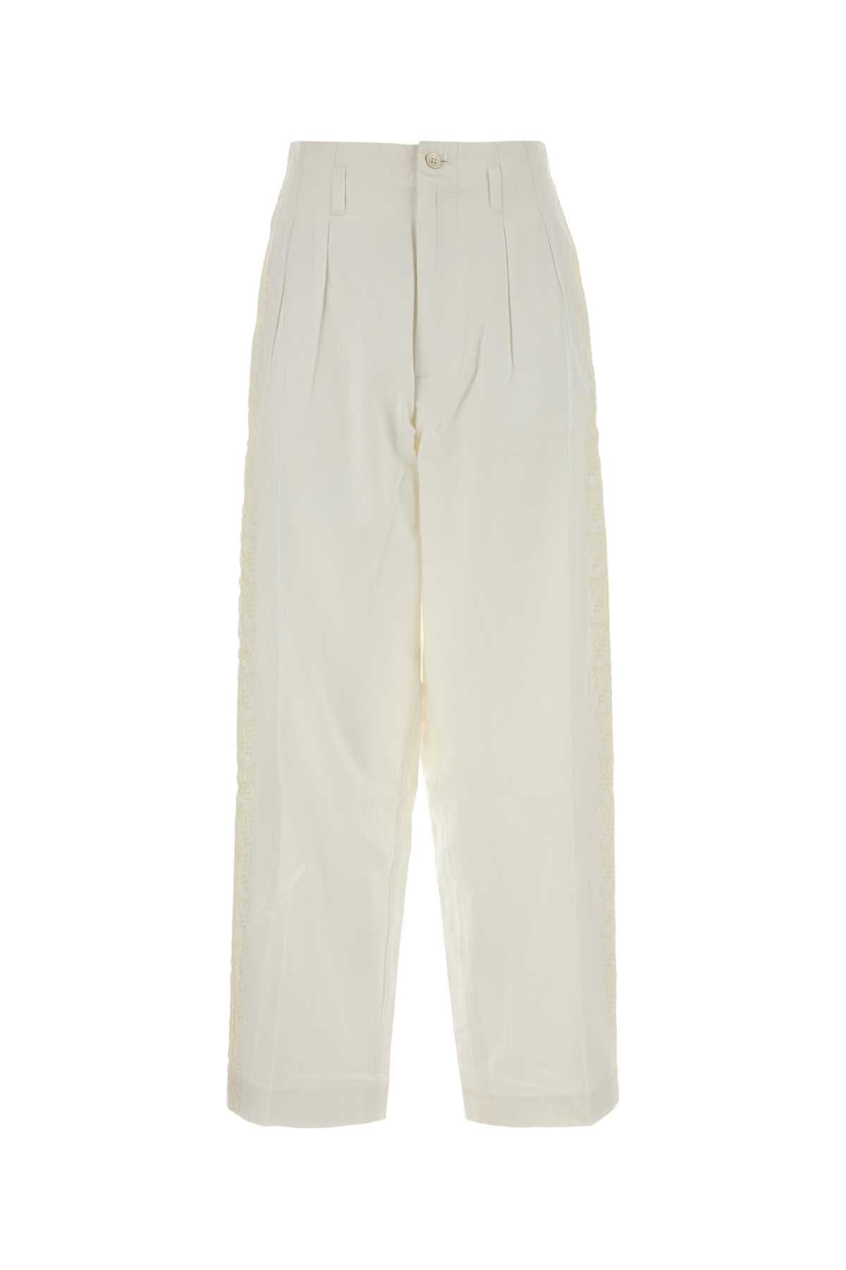 White cotton Closery Murray pant