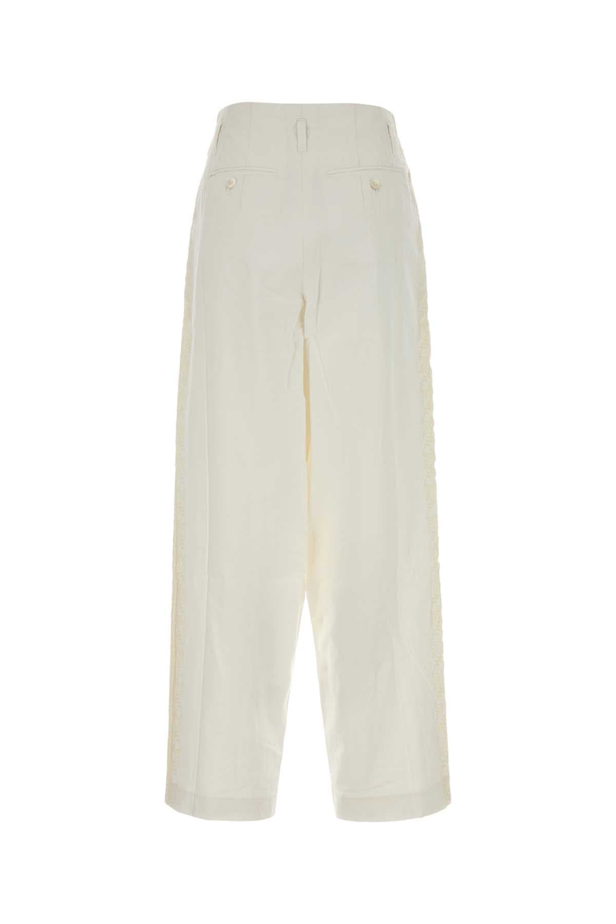 White cotton Closery Murray pant - мініатюра 2