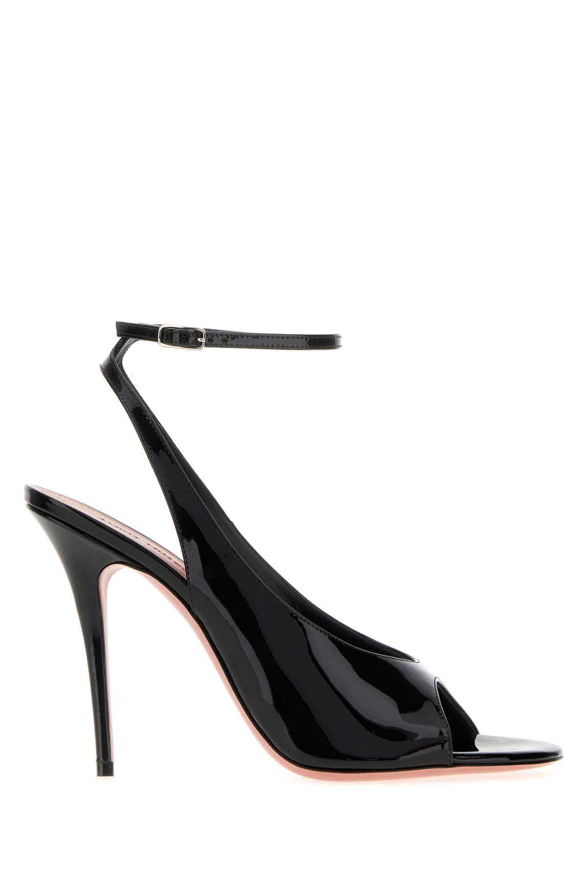 Black leather Anok sandals