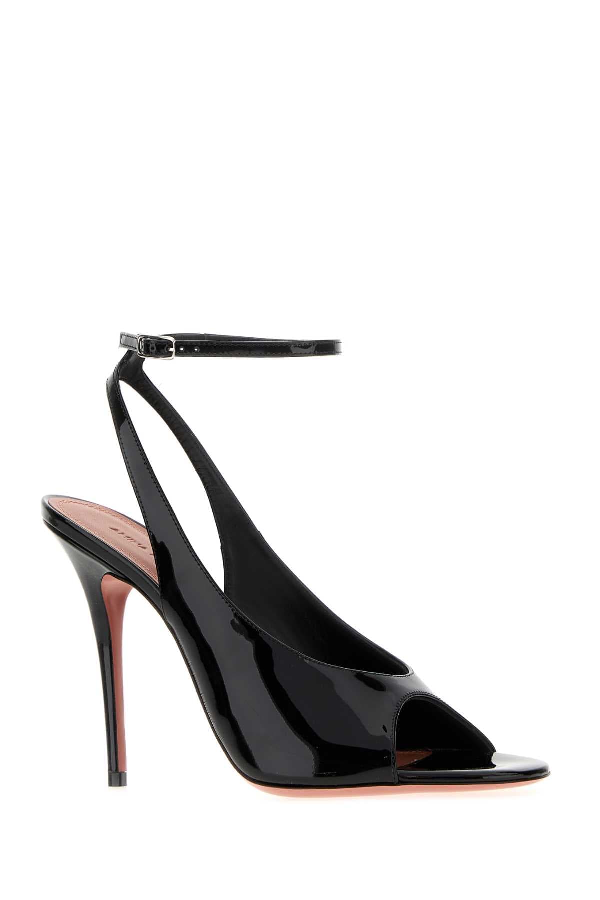 Black leather Anok sandals - мініатюра 2