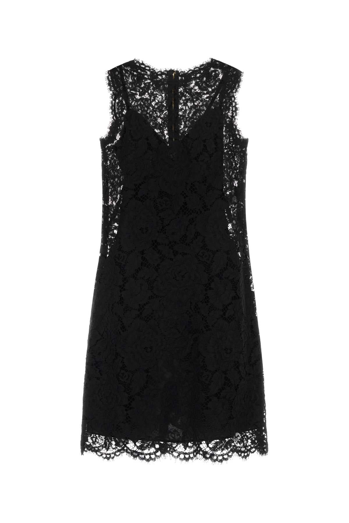 Black lace dress