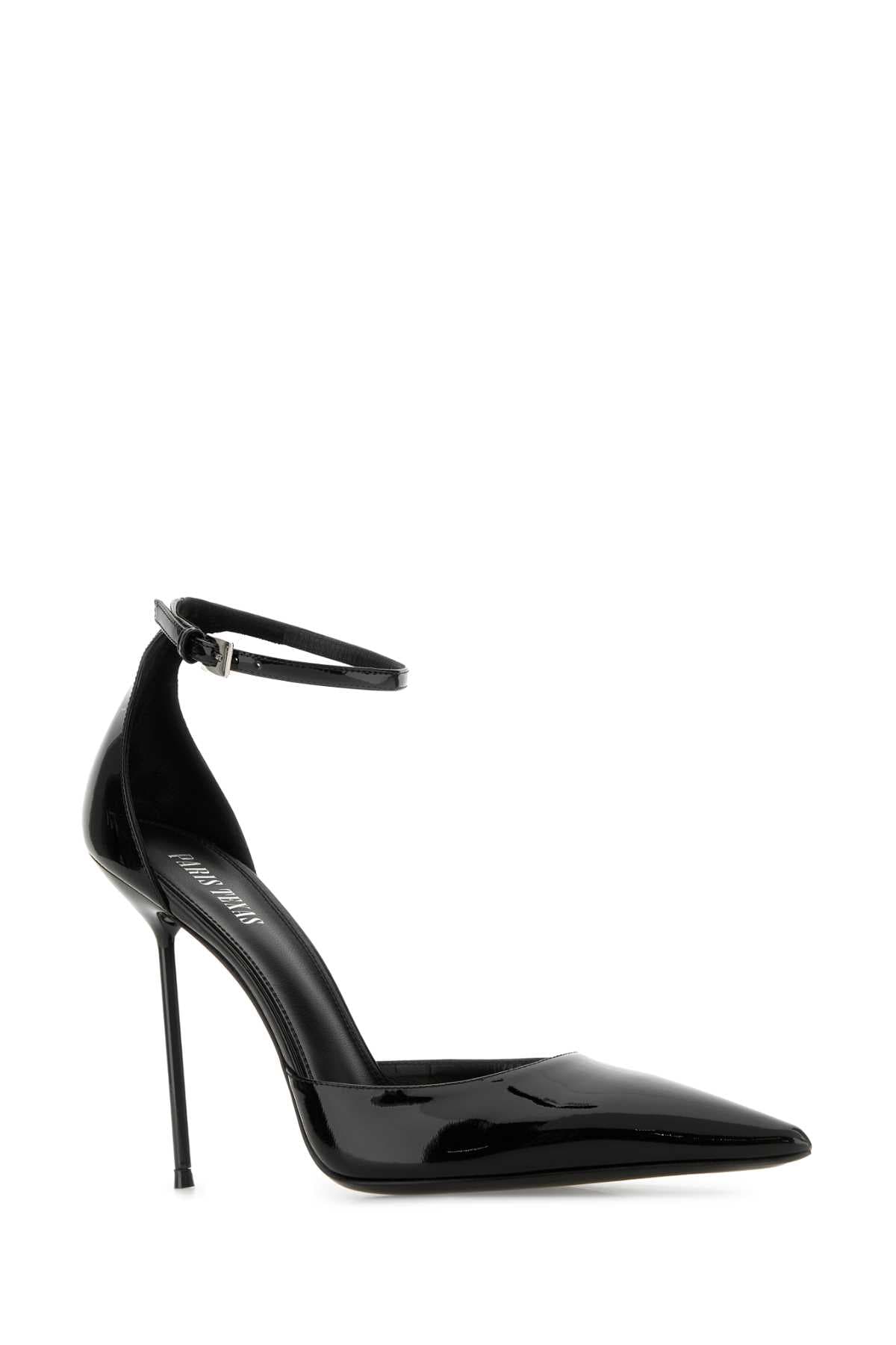 Black leather Lidia pumps - мініатюра 2