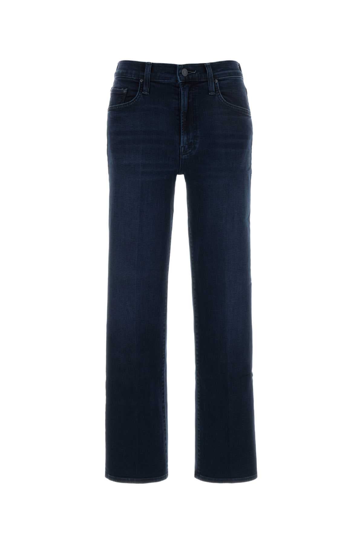 Blue stretch denim The Mid Rise Rumbler jeans