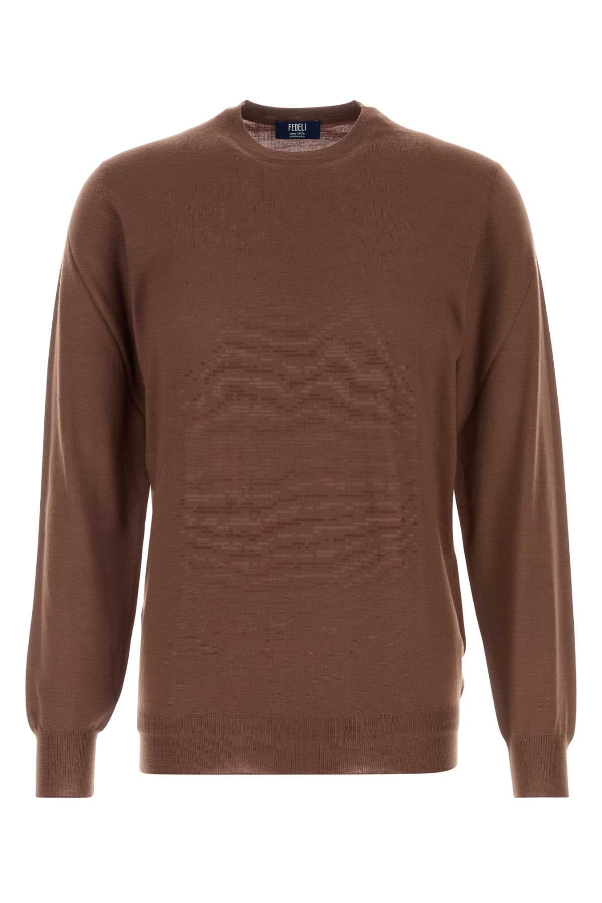Brown wool sweater