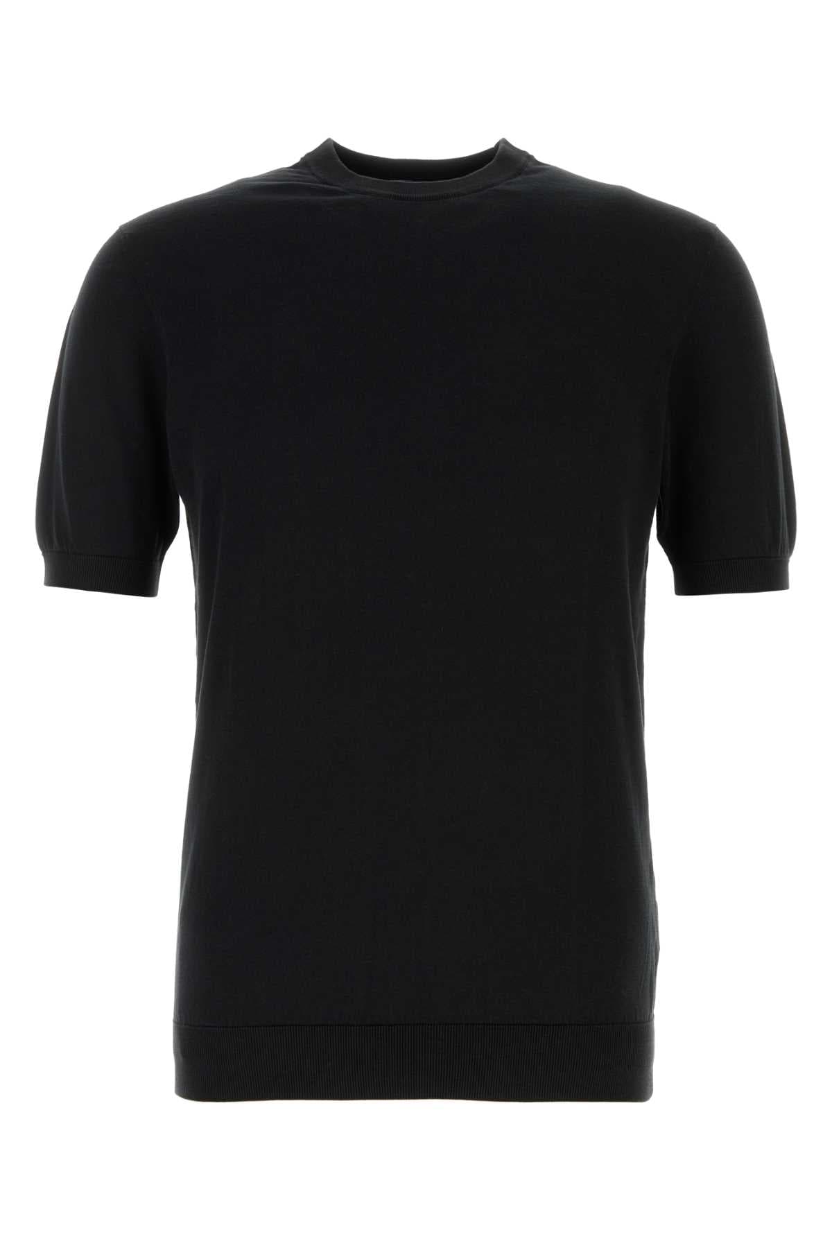 Black cotton sweater