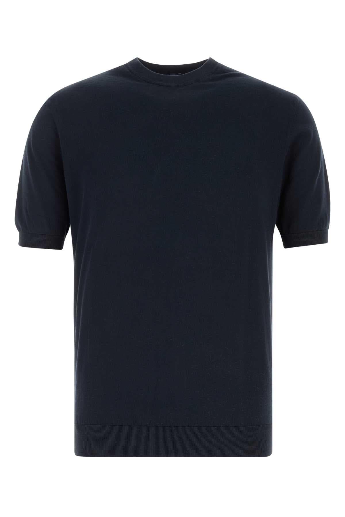 Navy blue cotton sweater