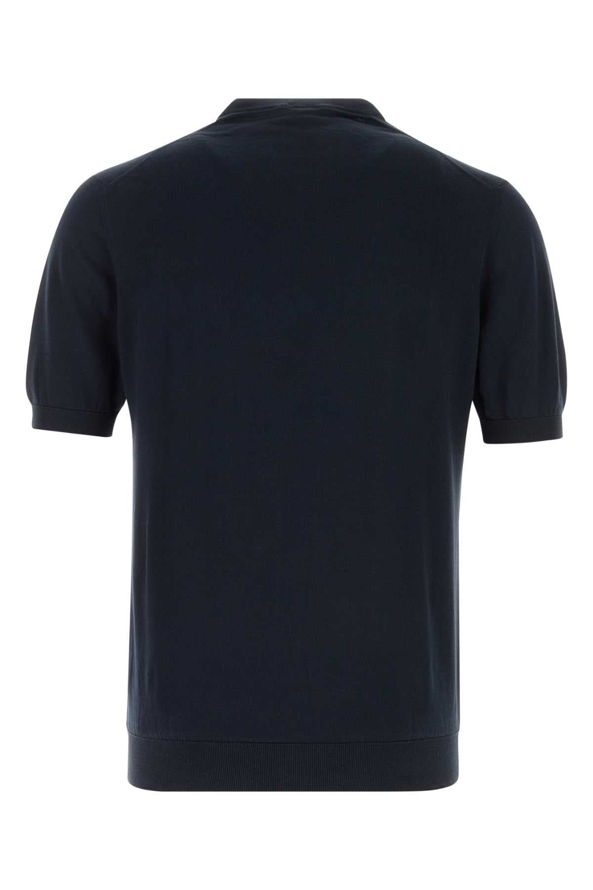 Navy blue cotton sweater - мініатюра 2