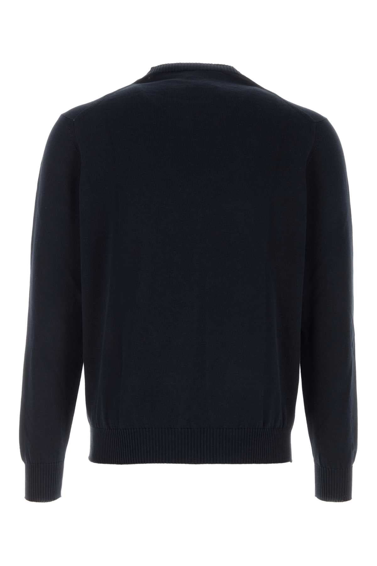 Navy blue cotton sweater - мініатюра 2