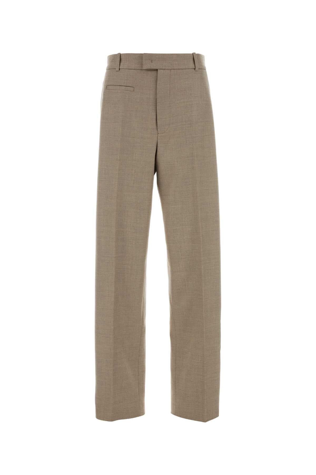 Dove grey stretch wool pant