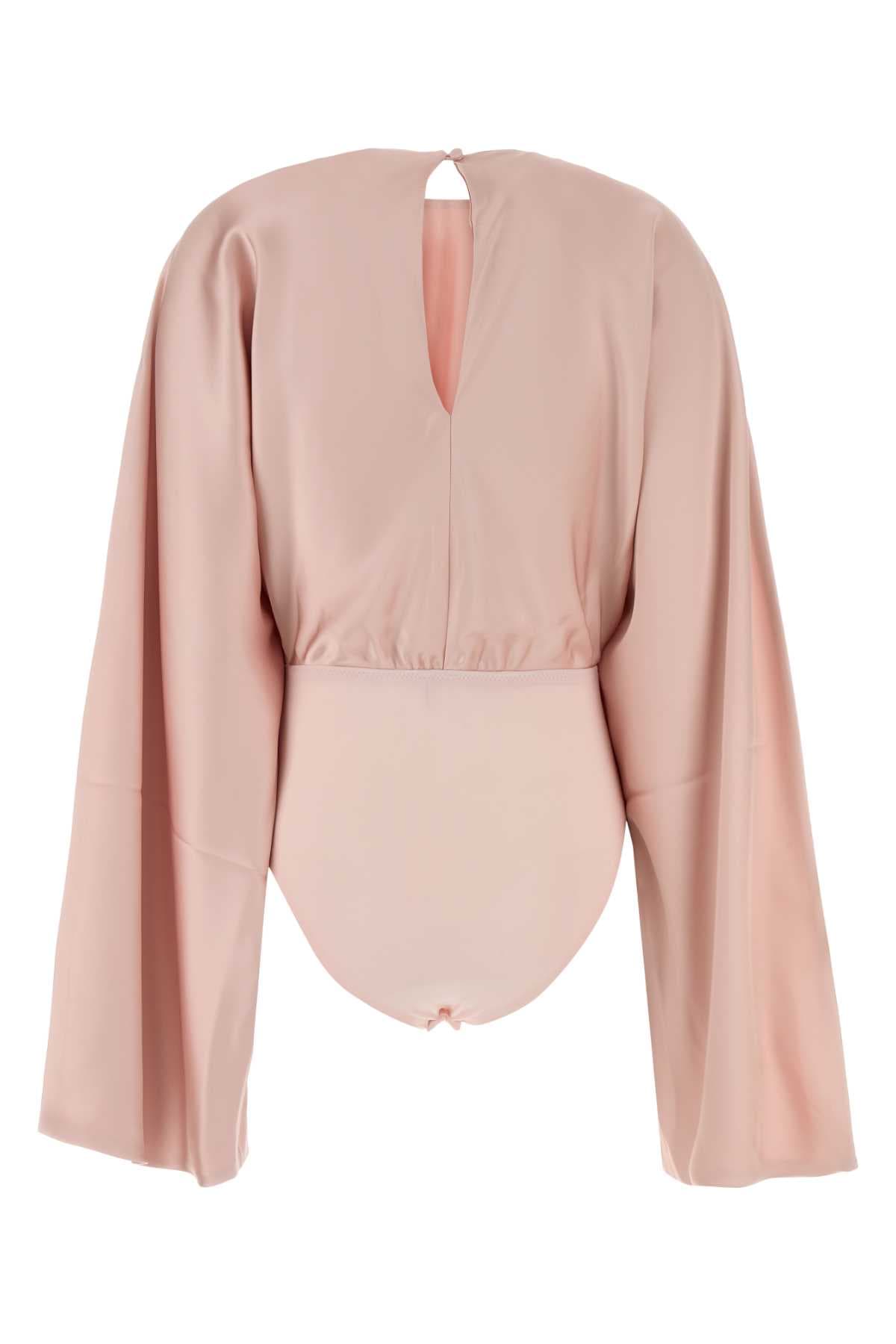 Pink satin bodysuit - мініатюра 2