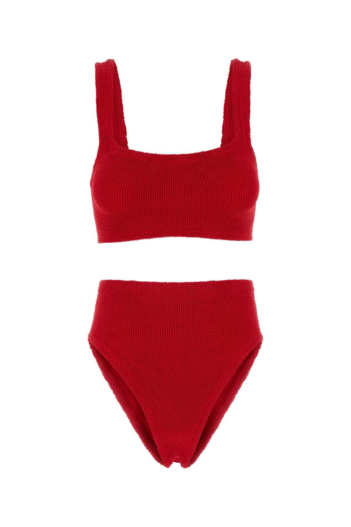 Red stretch nylon Patricia bikini