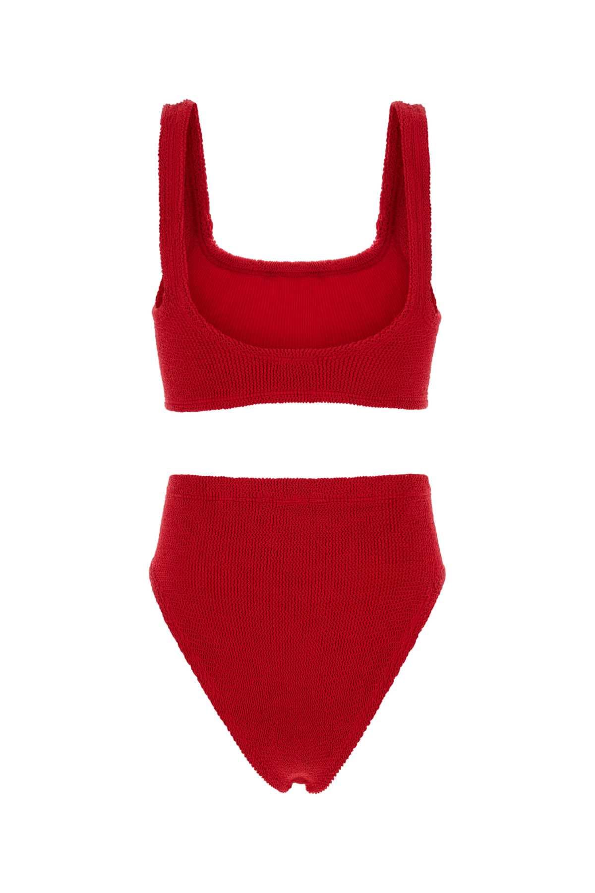 Red stretch nylon Patricia bikini - мініатюра 2