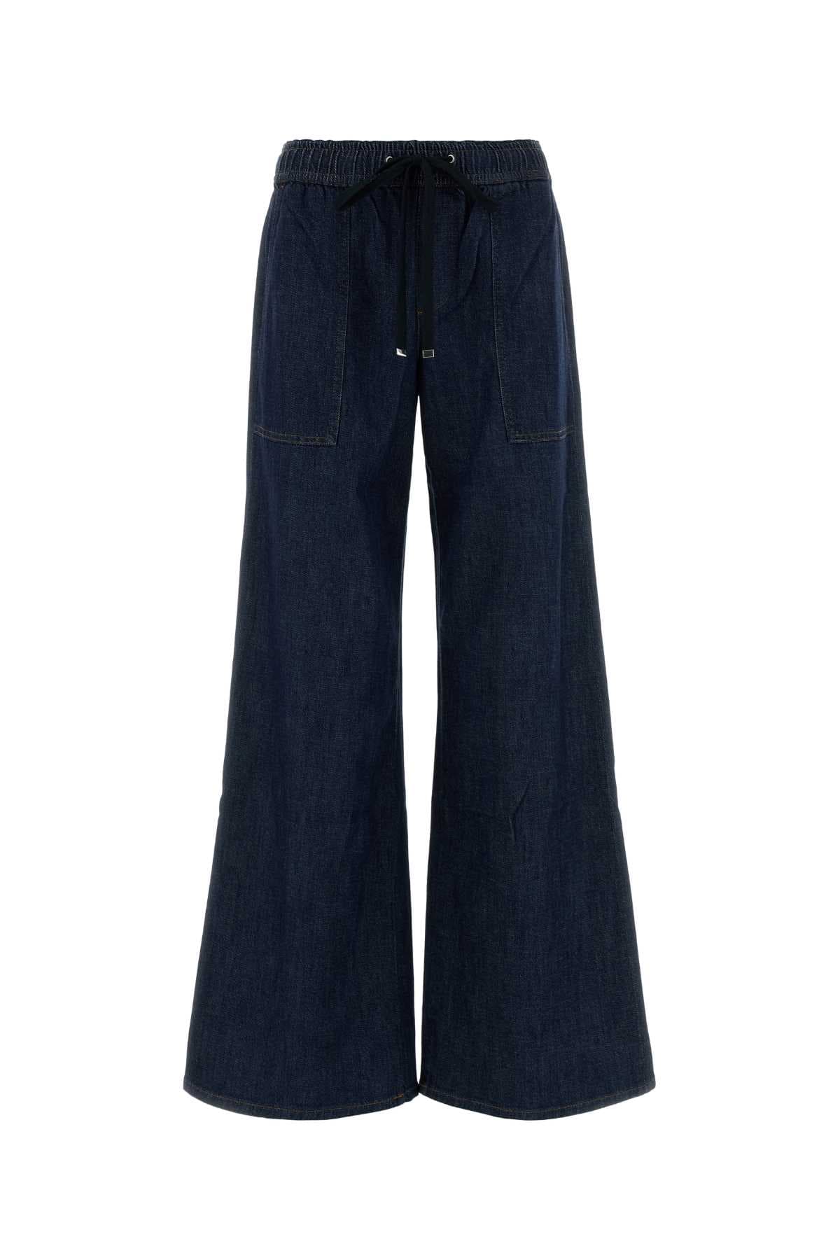 Blue stretch denim Utility jeans