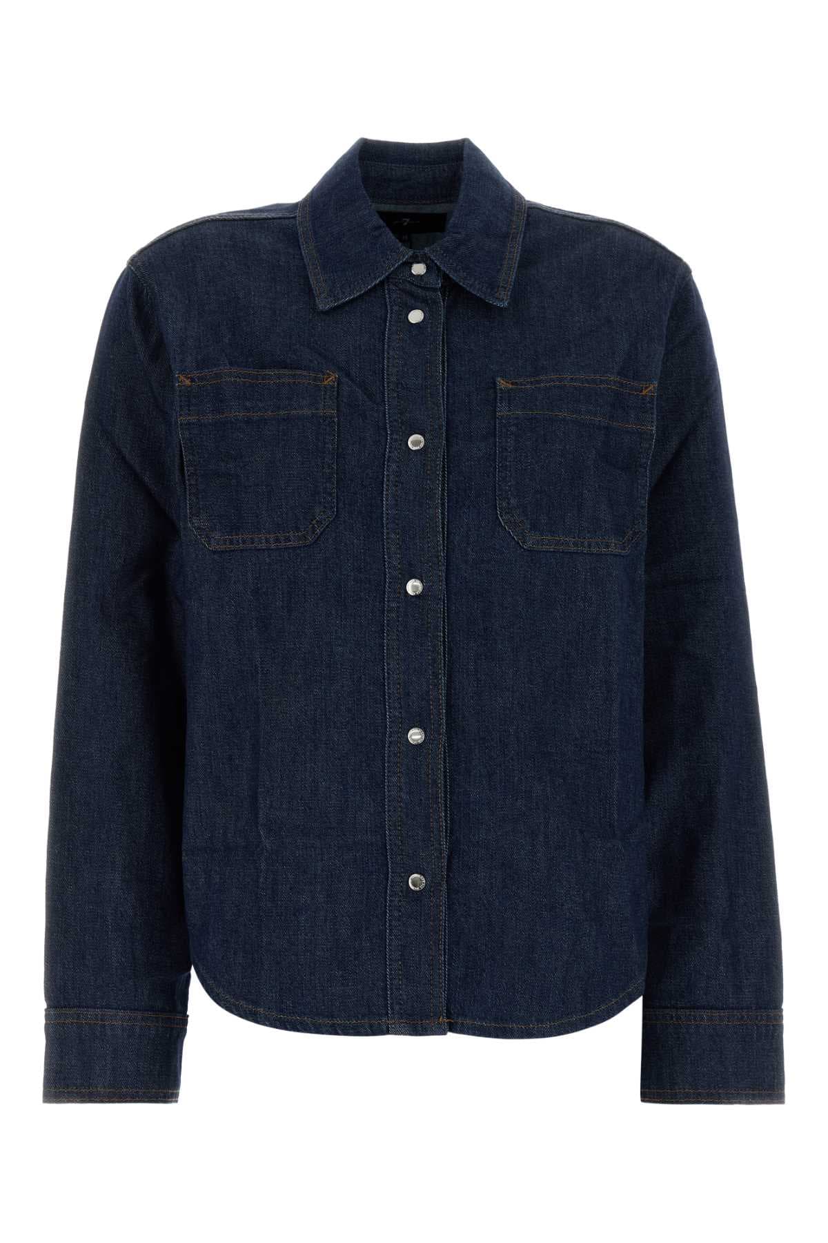 Stretch denim shirt