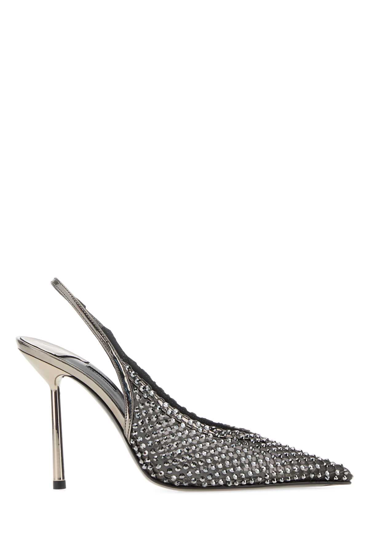 Embellished mesh Gilda pumps