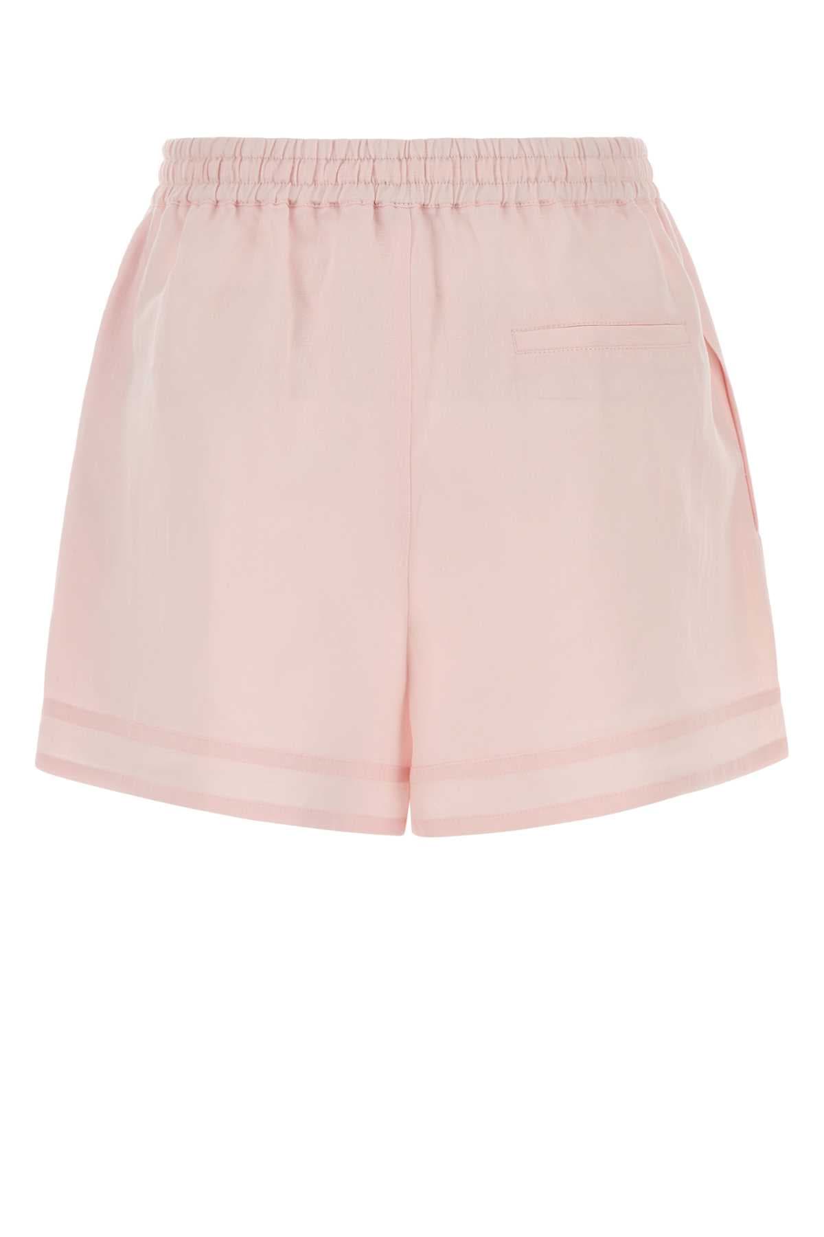 Pink linen shorts - мініатюра 2