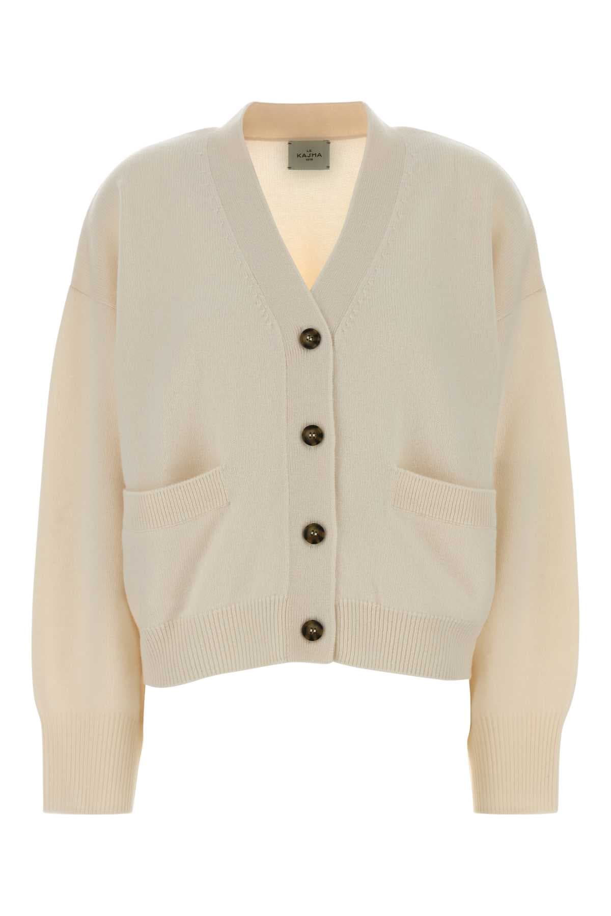 Ivory cashmere cardigan