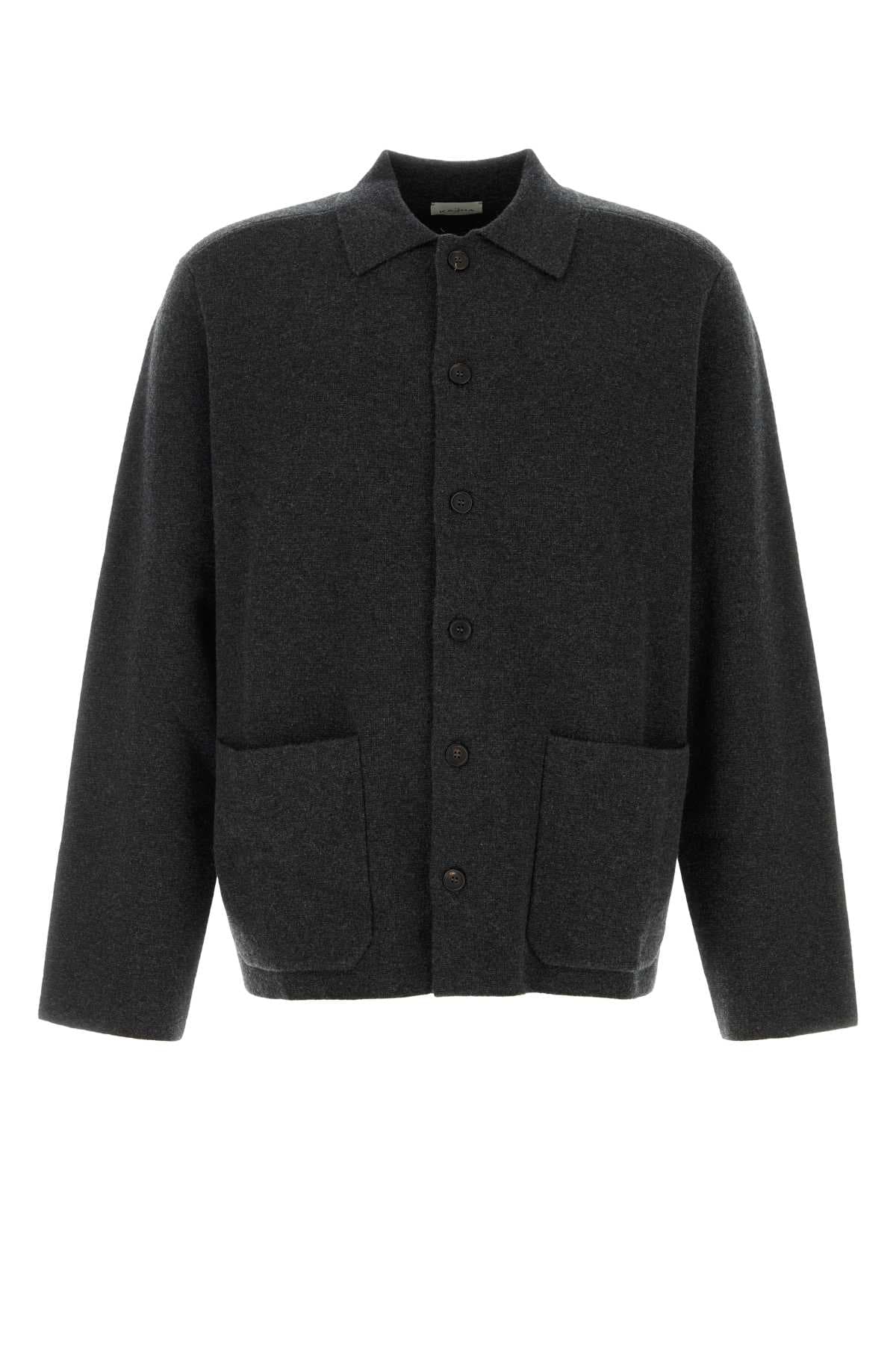 Charcoal cashmere cardigan