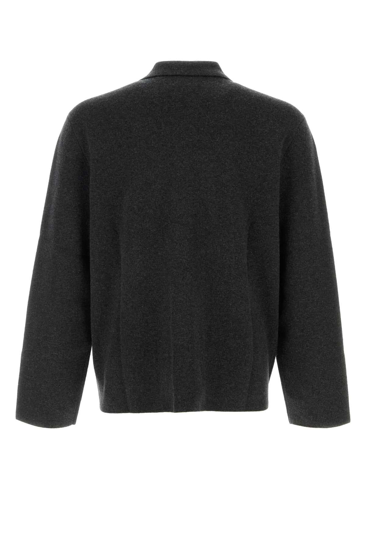 Charcoal cashmere cardigan - мініатюра 2