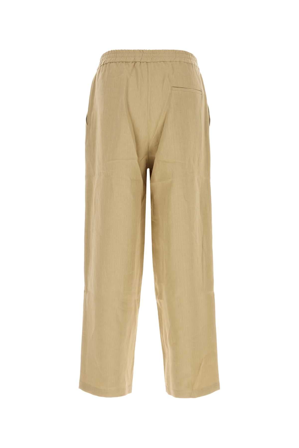Beige linen pant - мініатюра 2