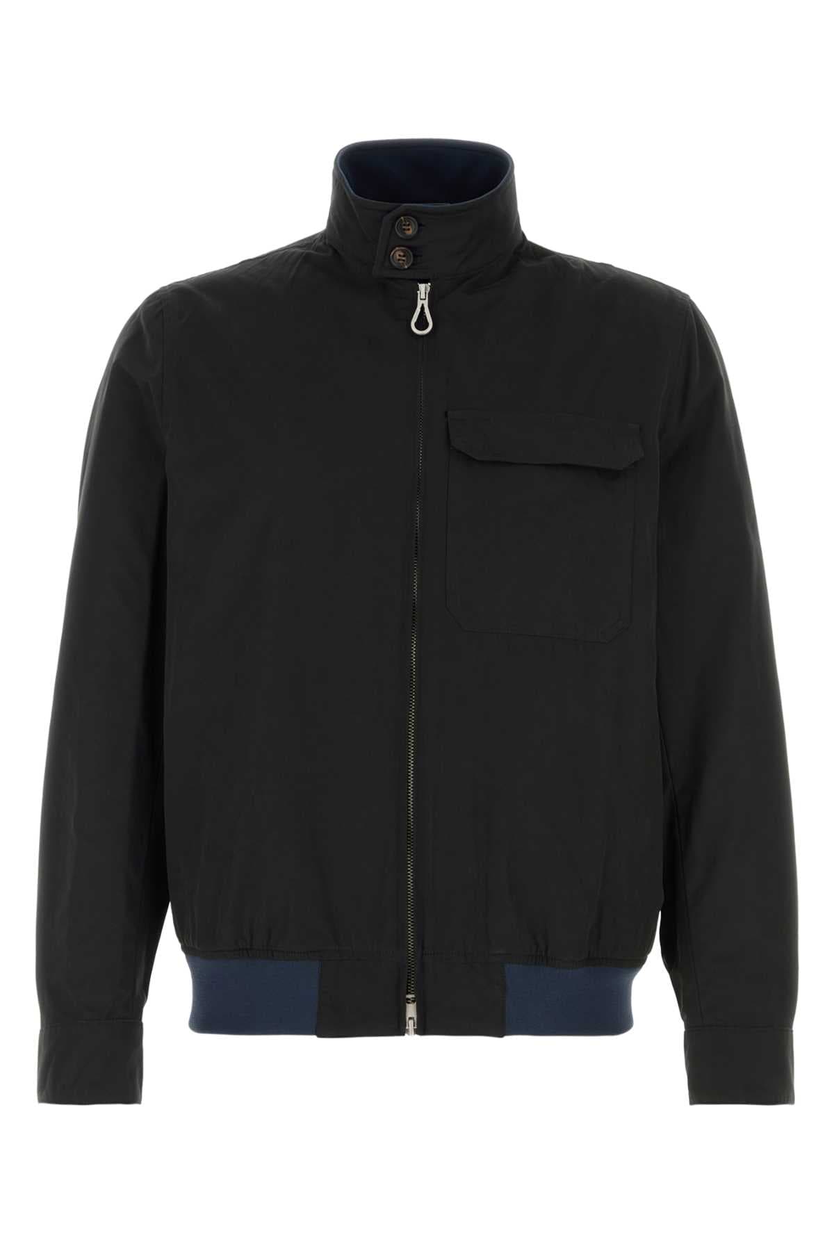 Navy blue cotton blend Arturo jacket