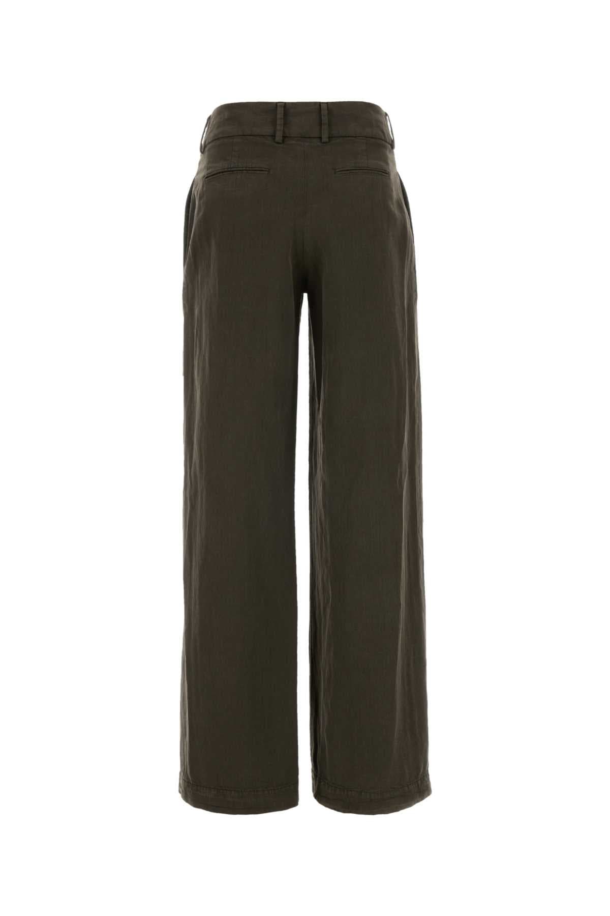 Brown lyocell blend Nicole Palazzo pant - мініатюра 2