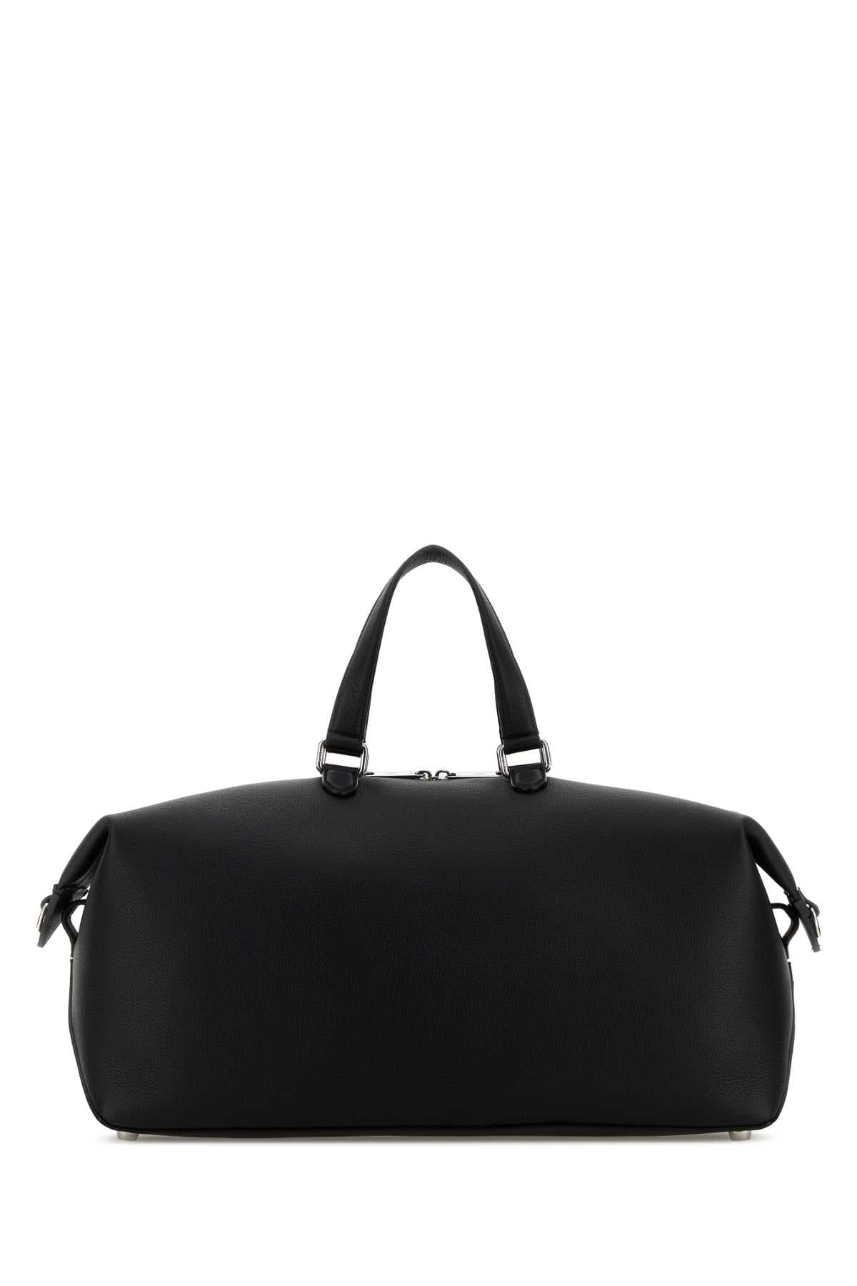 Black leather Fendi Lui 45 travel bag