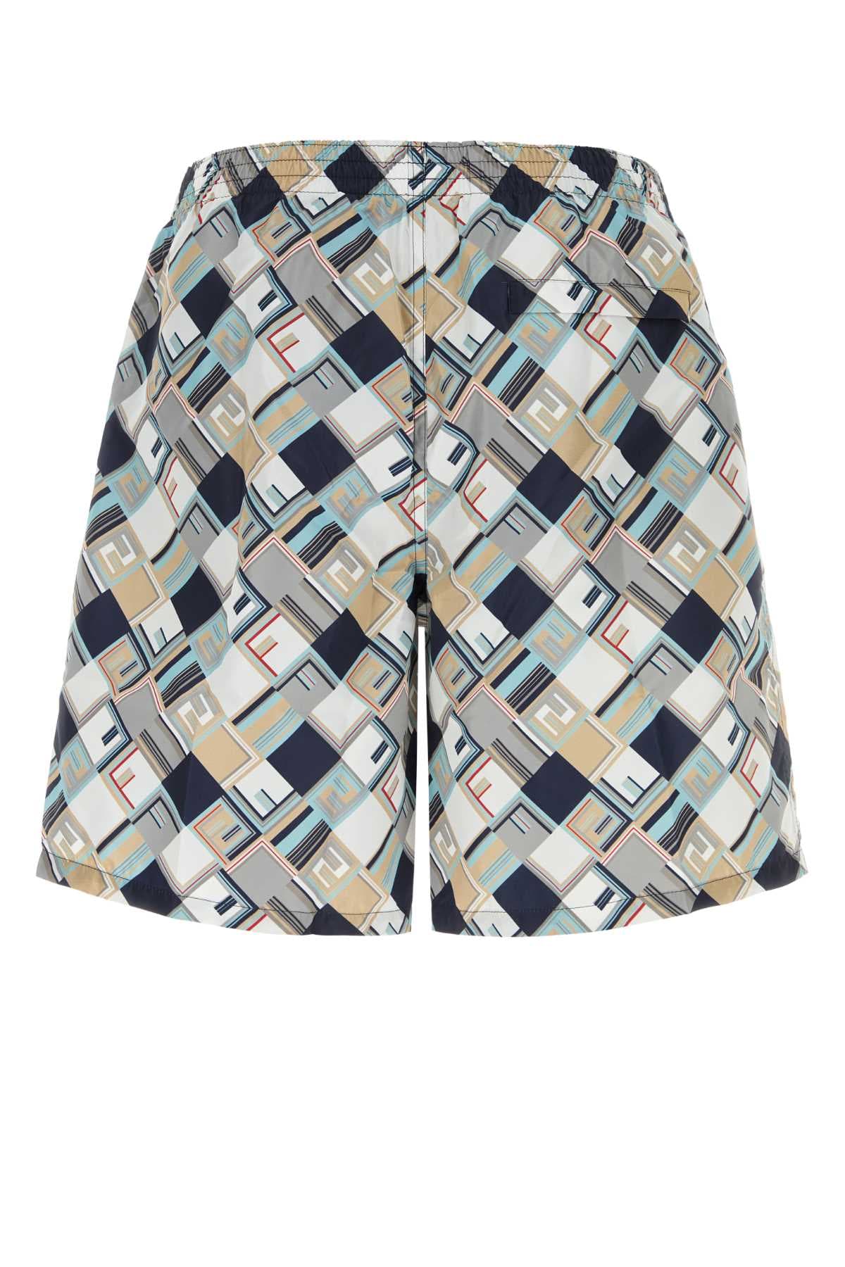 Printed polyester swimming shorts - мініатюра 2