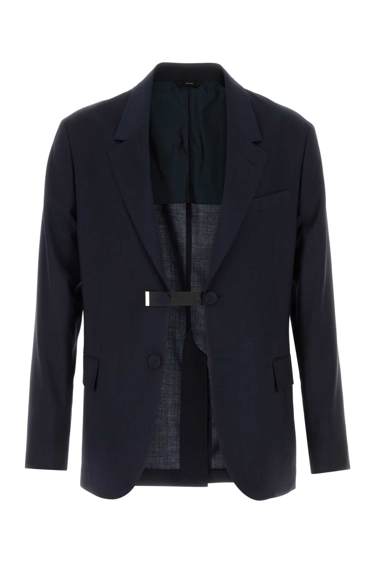 Navy blue wool blazer