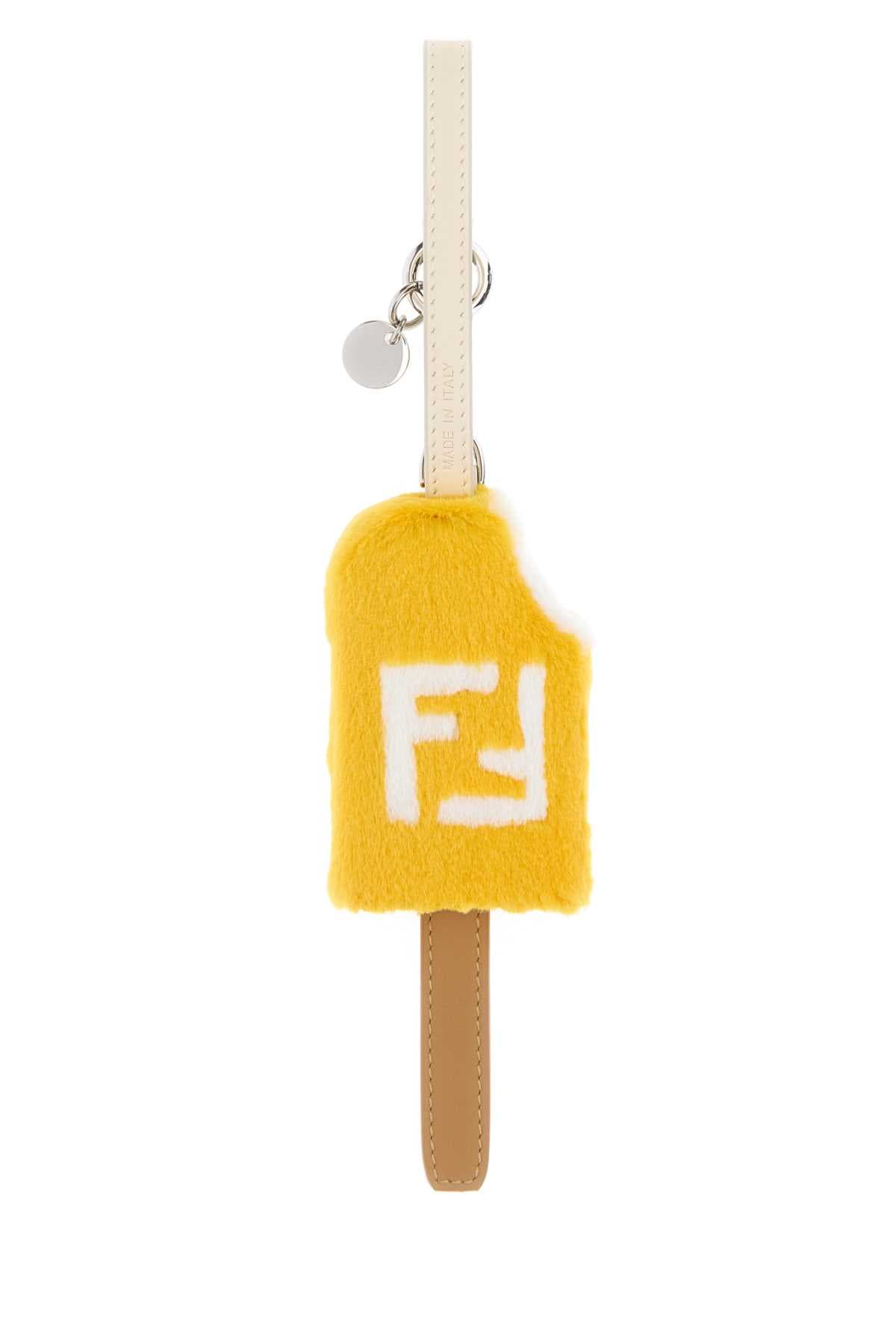 Multicolor shearling and fur Gelato bag charm - мініатюра 2