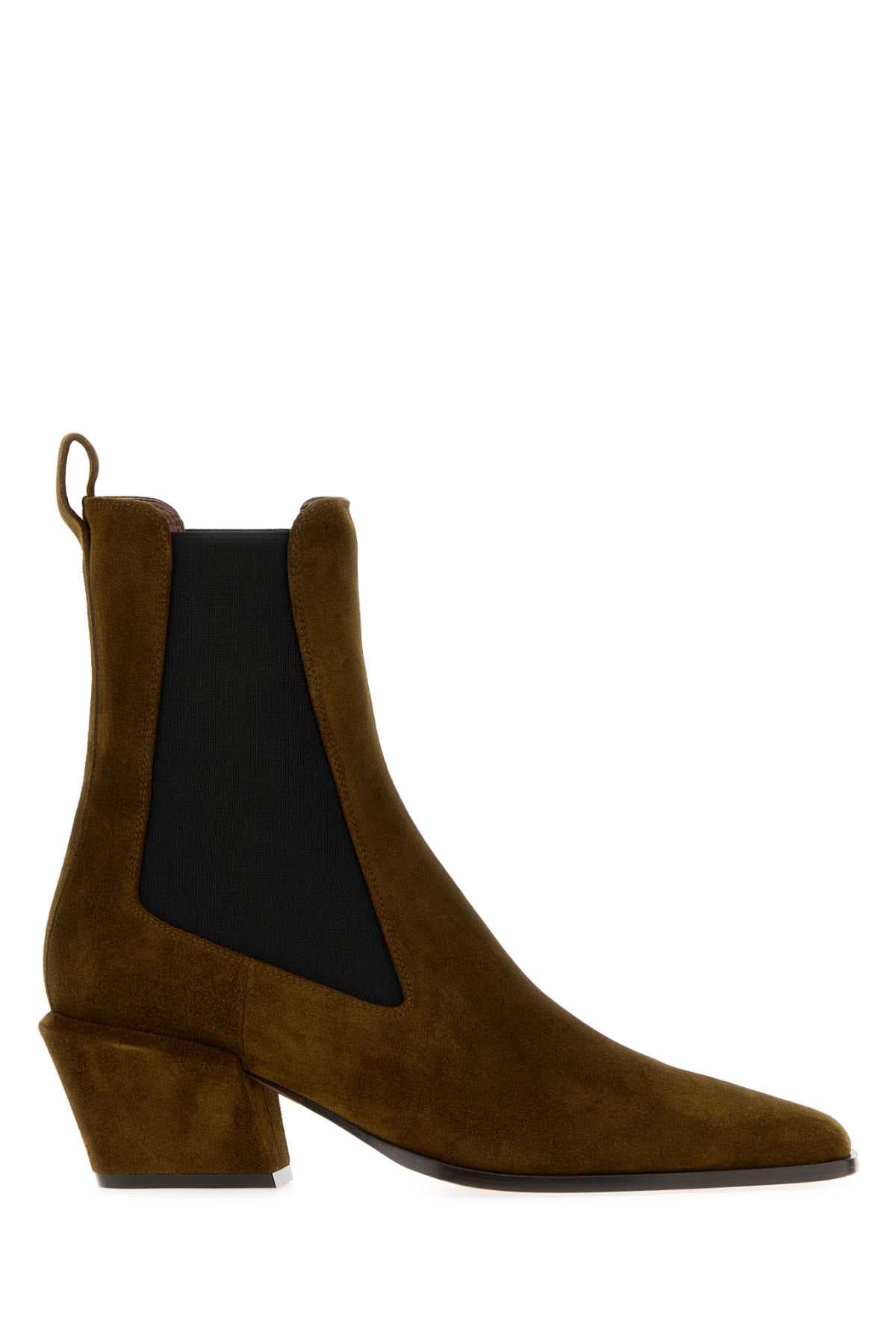 Mud suede Bettina ankle boots