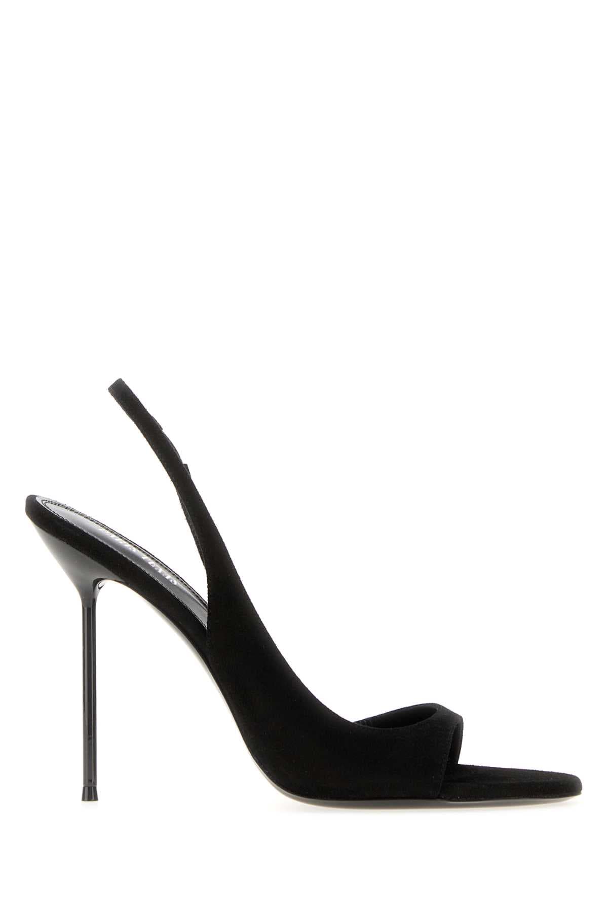 Black suede Lidia sandals