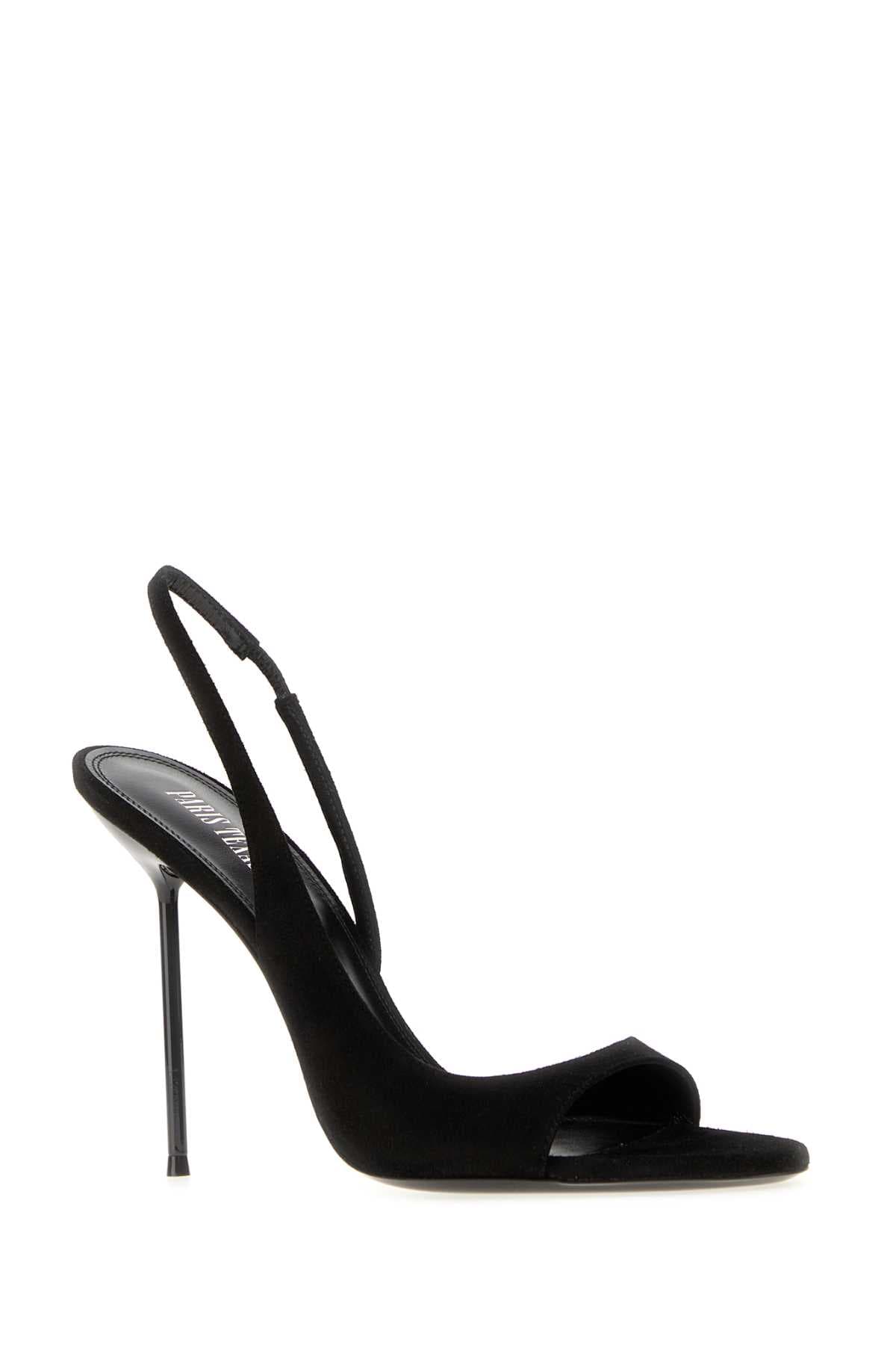 Black suede Lidia sandals - мініатюра 2