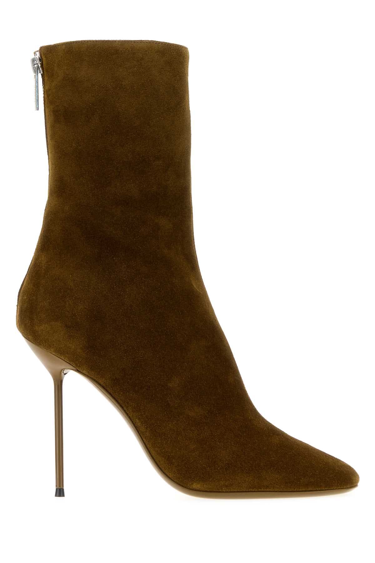 Mud suede Lidia ankle boots