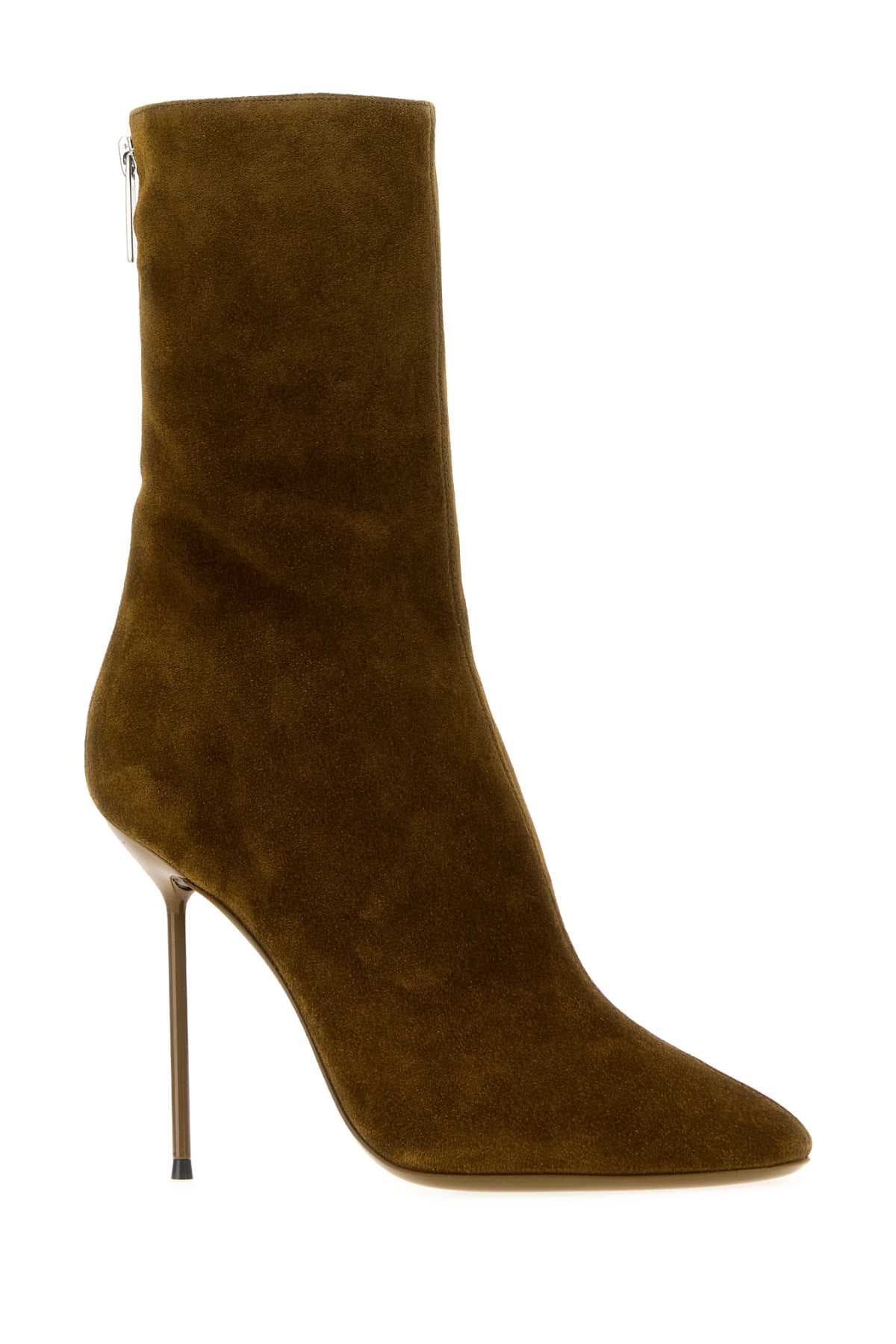 Mud suede Lidia ankle boots - мініатюра 2