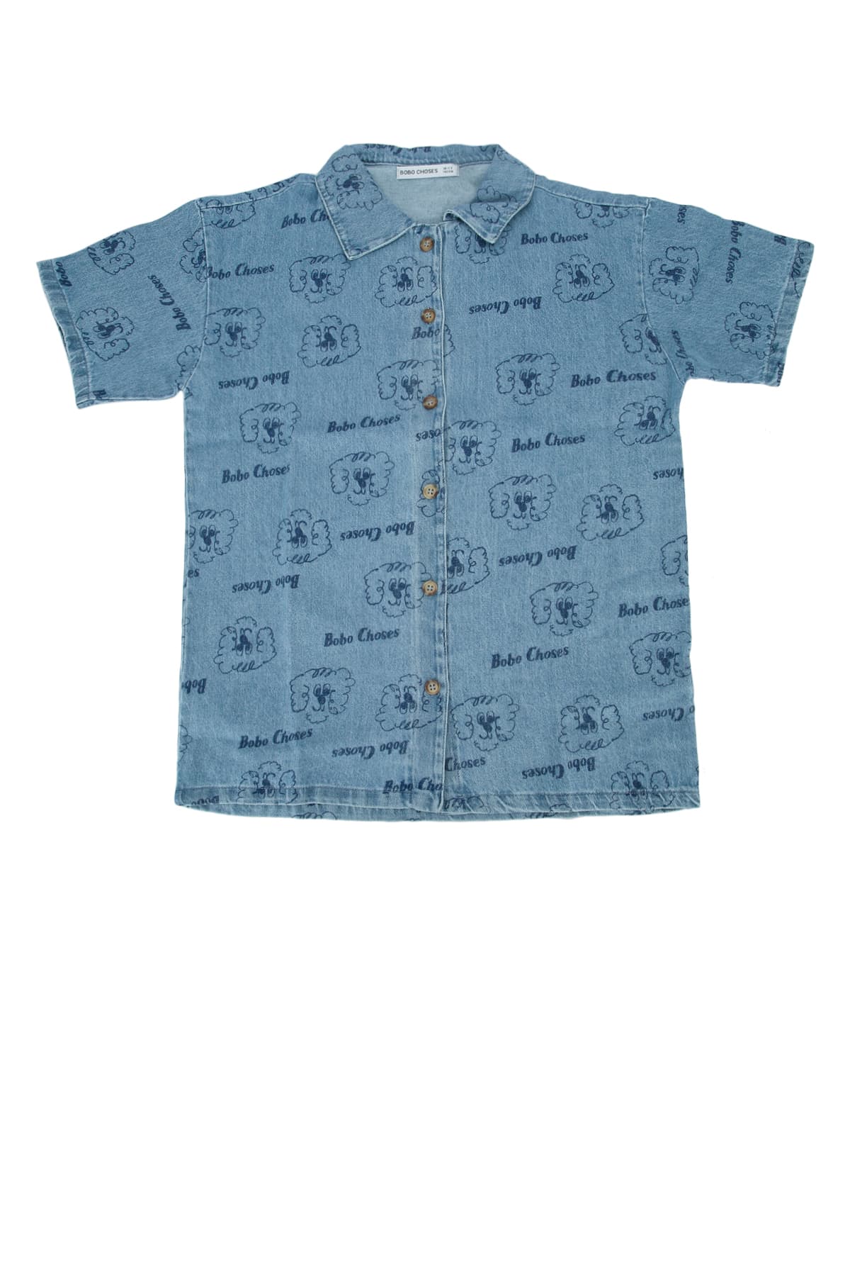 PICKLE THE DOG ALL OVER DENIM SHIRT