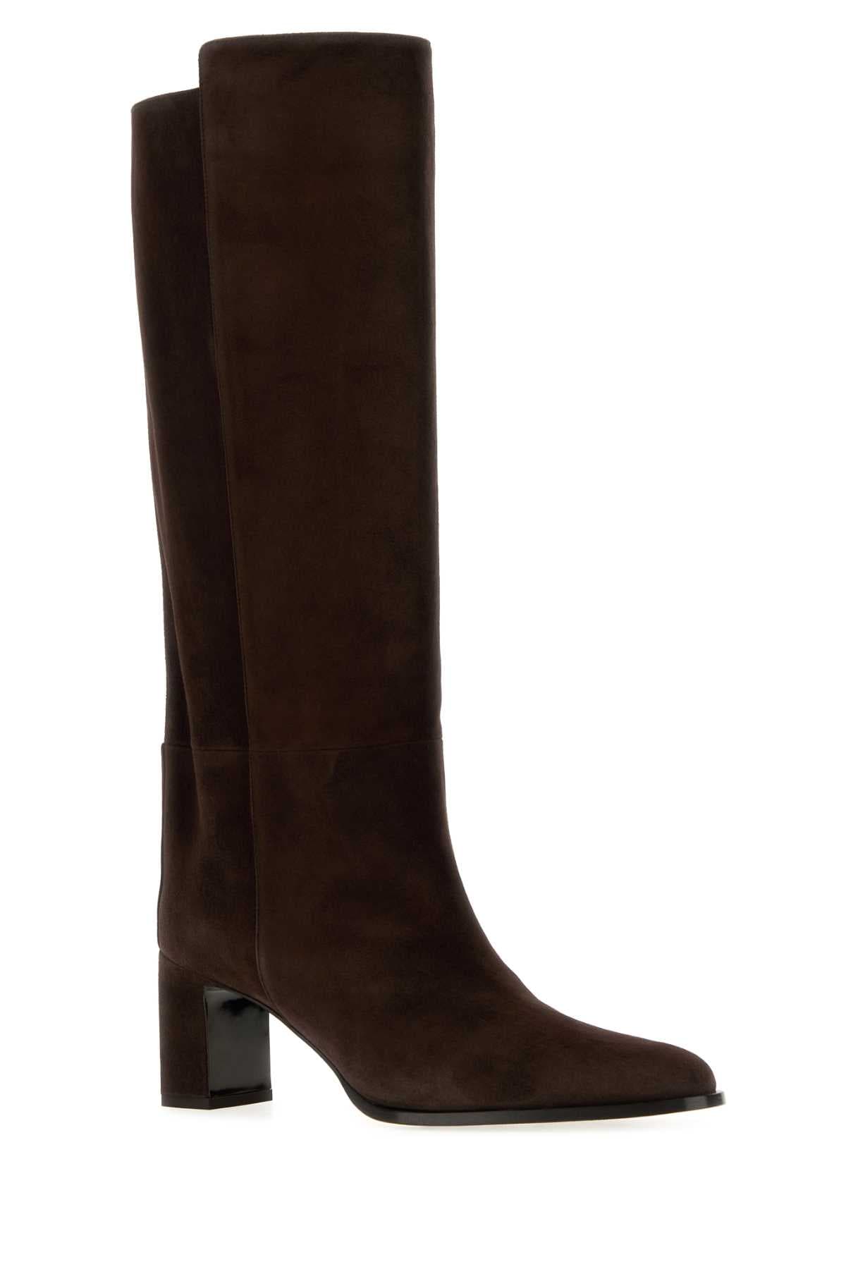 Chocolate suede Caly boots - мініатюра 2
