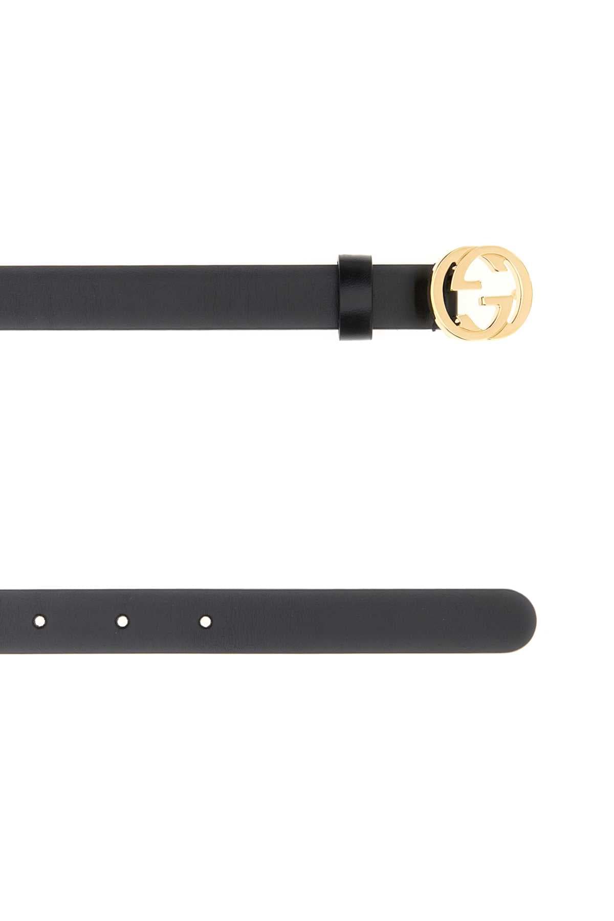 Black leather belt - мініатюра 2