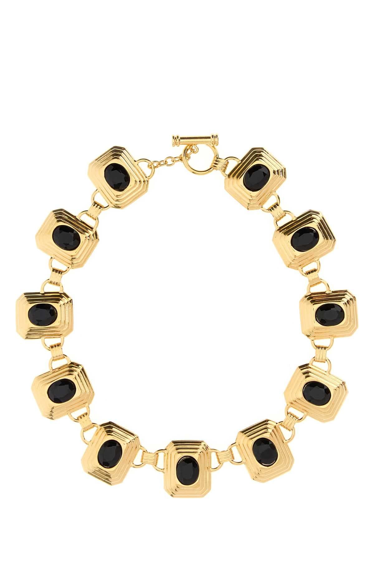 Gold metal necklace