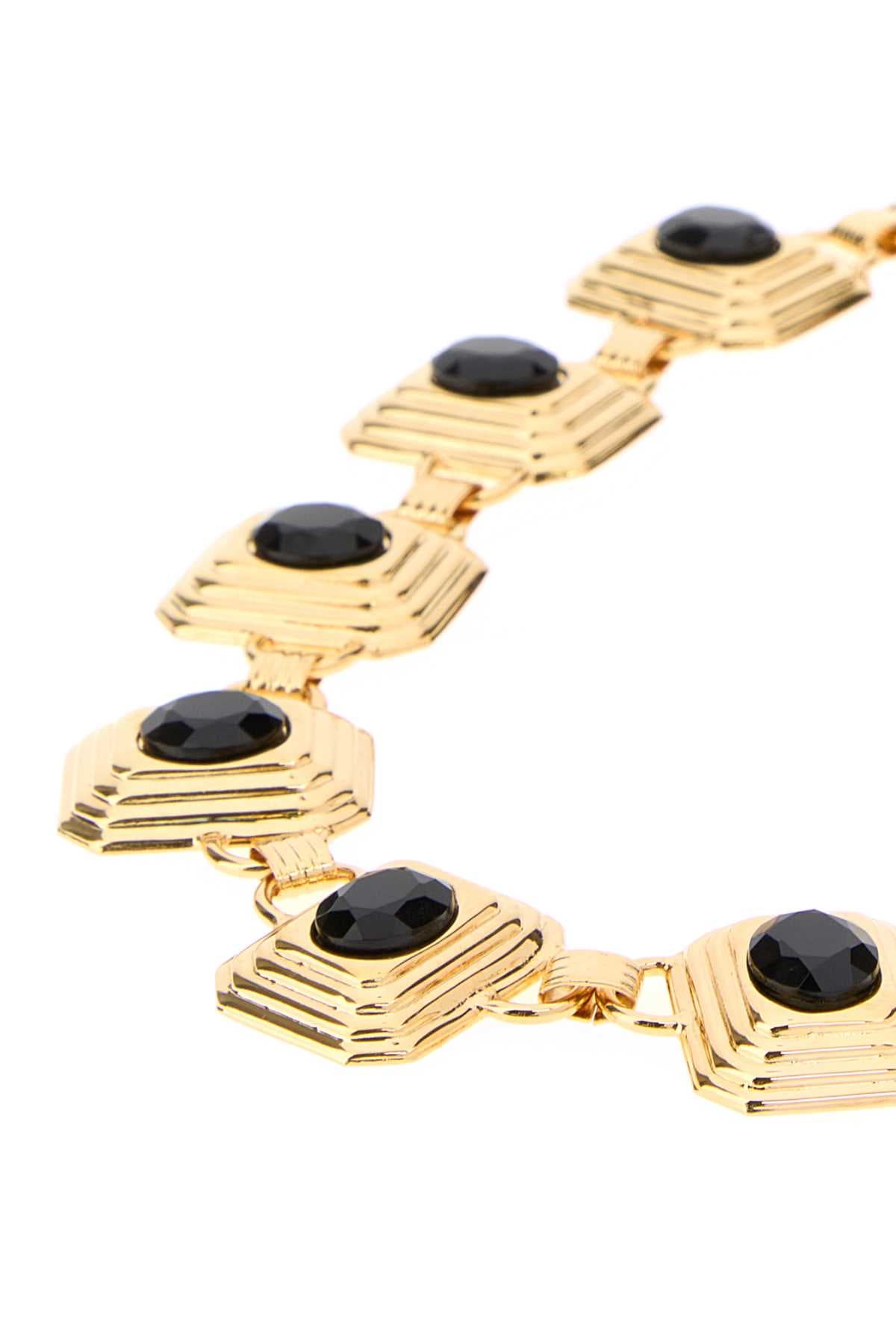 Gold metal necklace - мініатюра 2