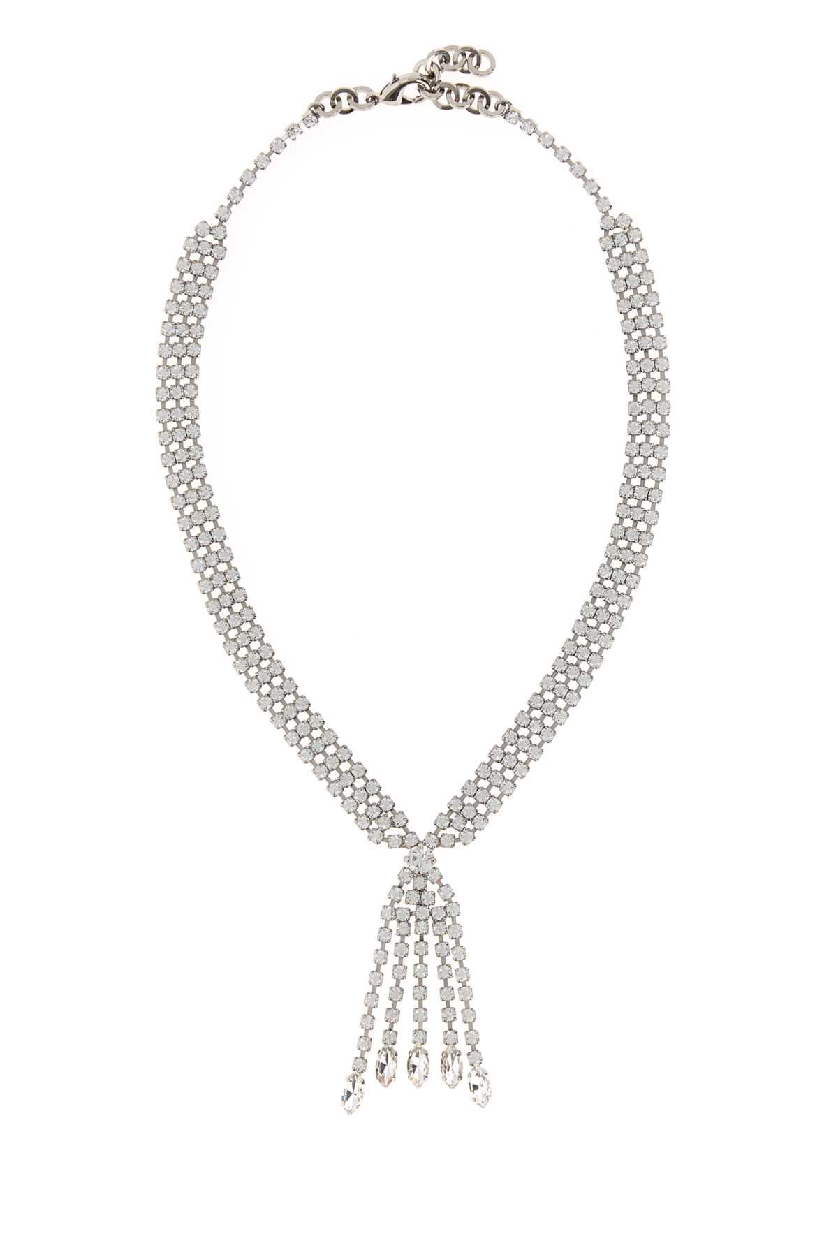 Embellished metal necklace