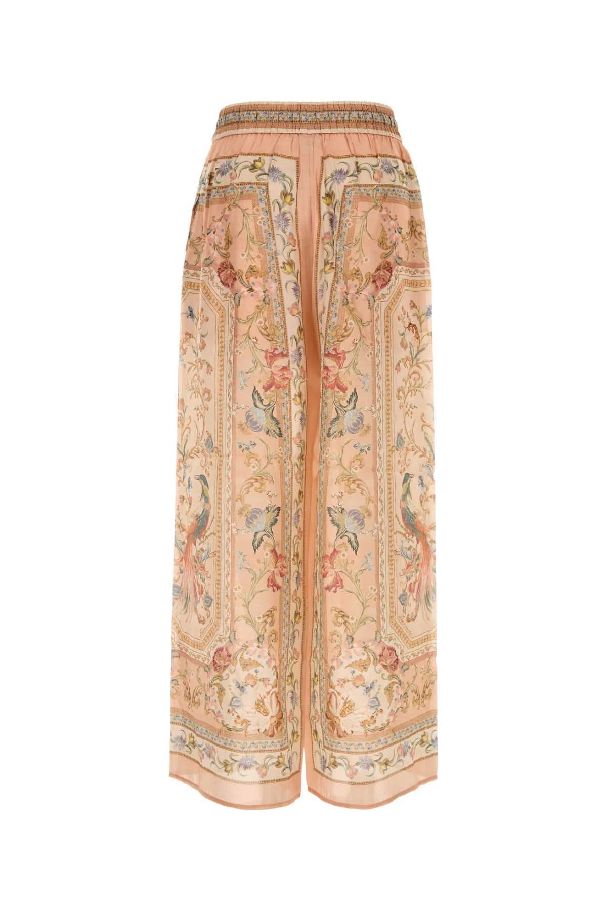 Printed silk Aloni wide-leg pant - мініатюра 2