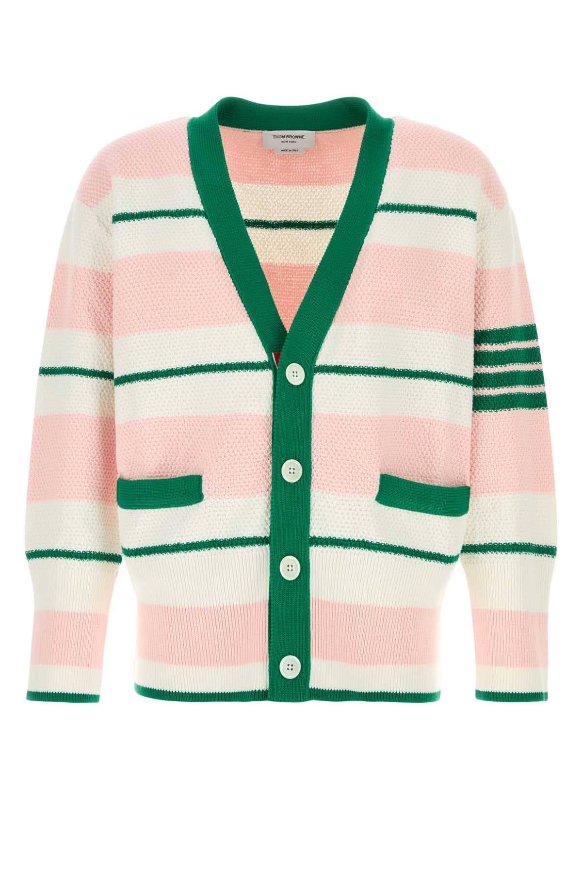 Embroidered cotton cardigan