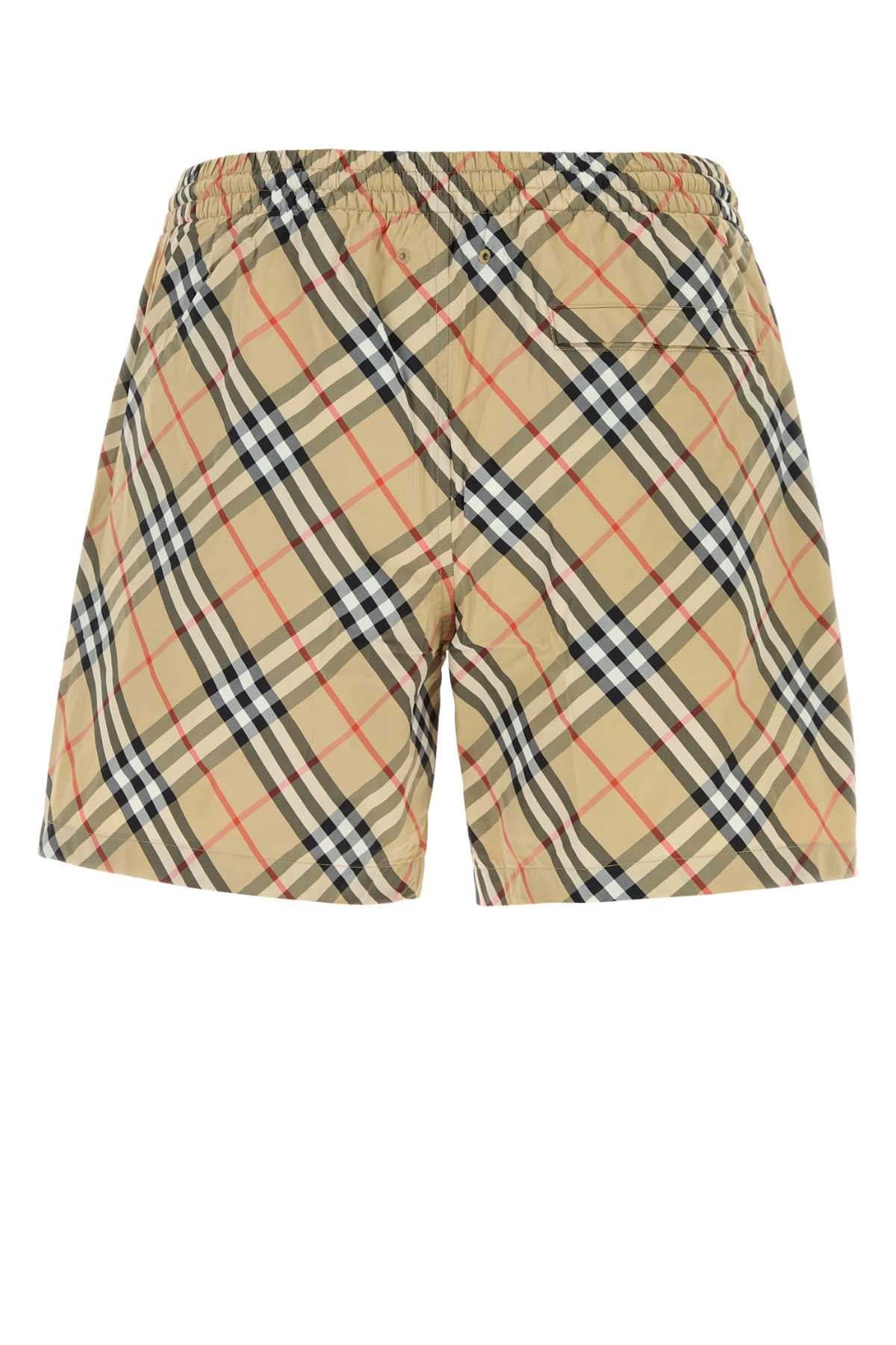 Printed nylon swimming shorts - мініатюра 2