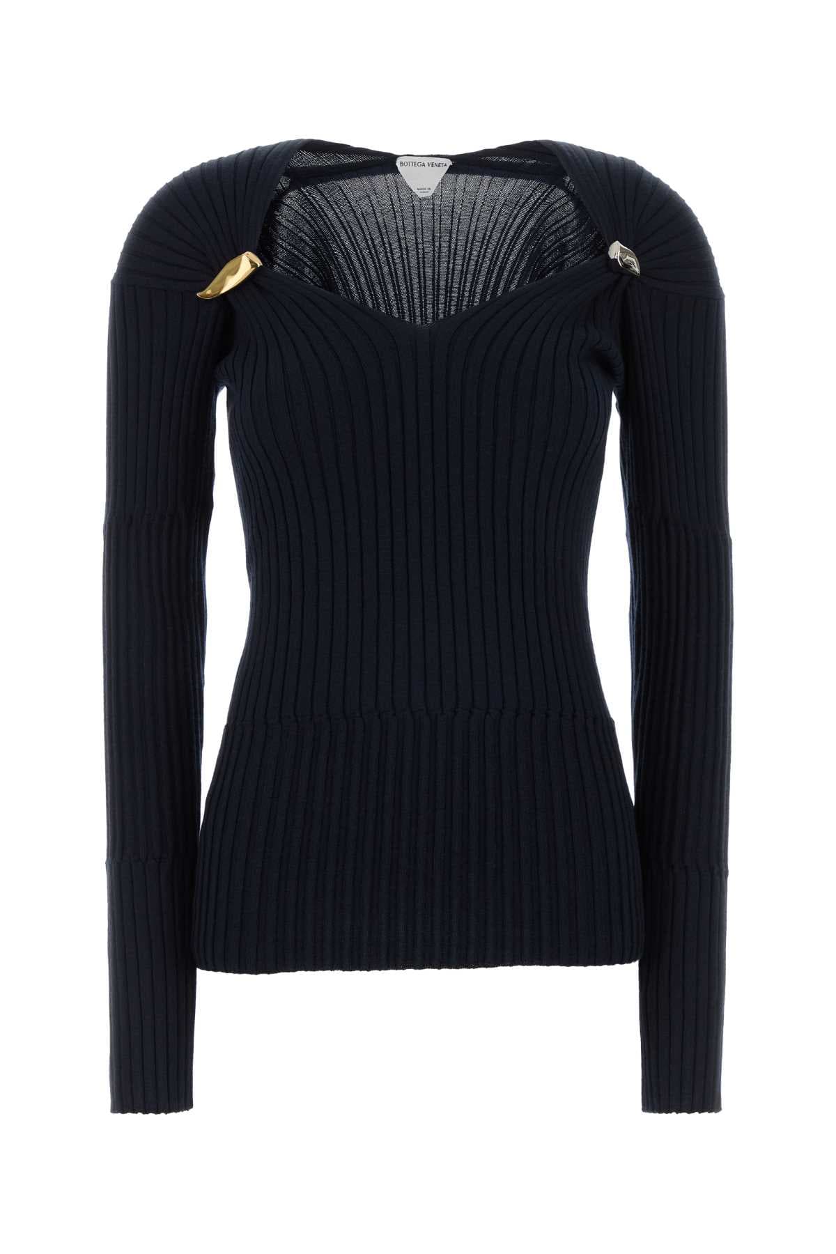 Midnight blue cashmere blend top