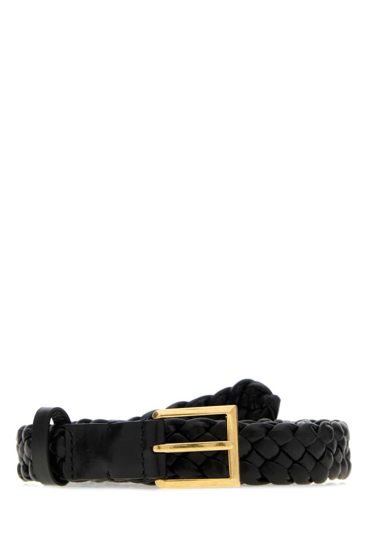Black leather Solo belt