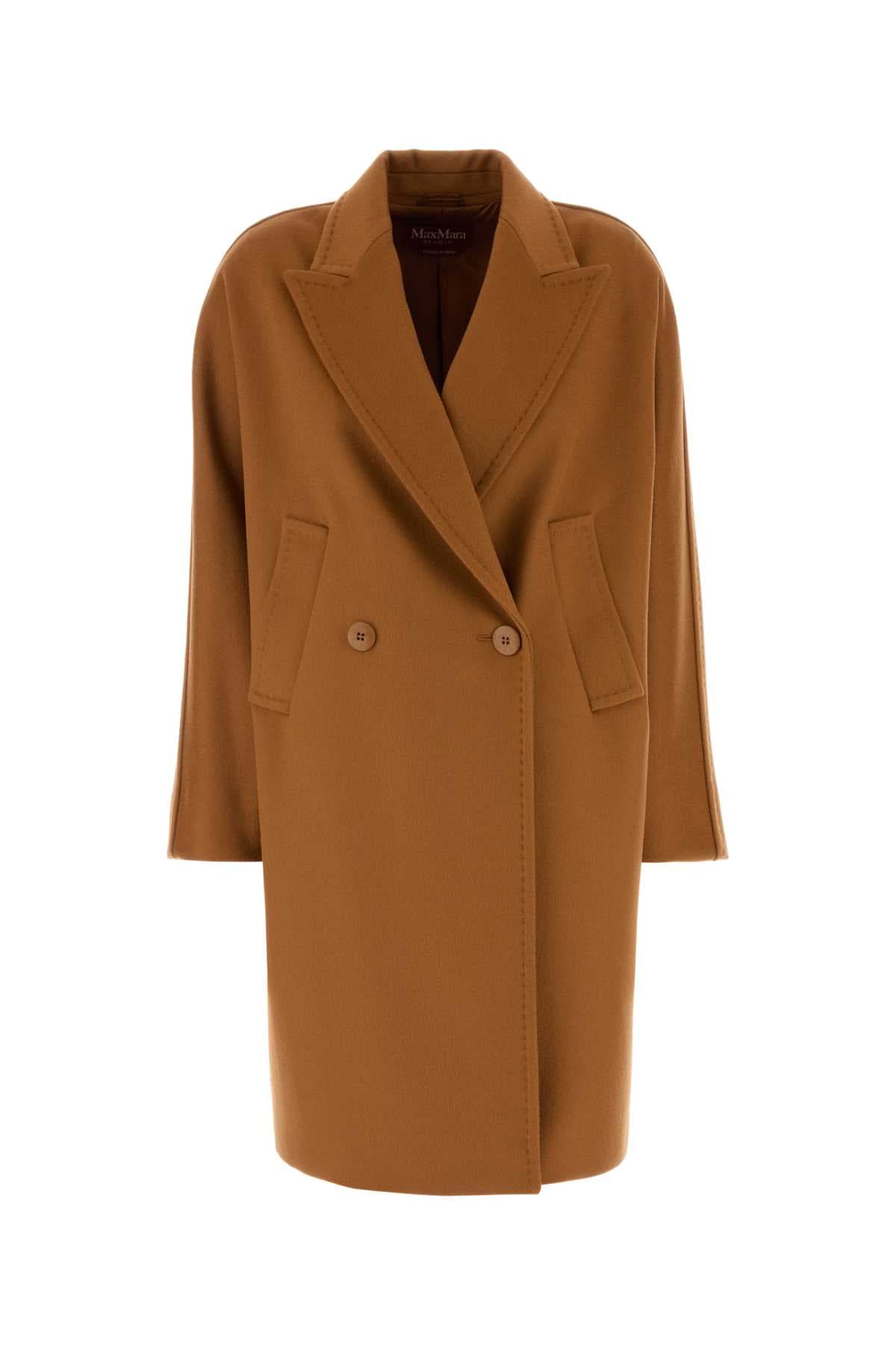 Orange wool Mastro coat