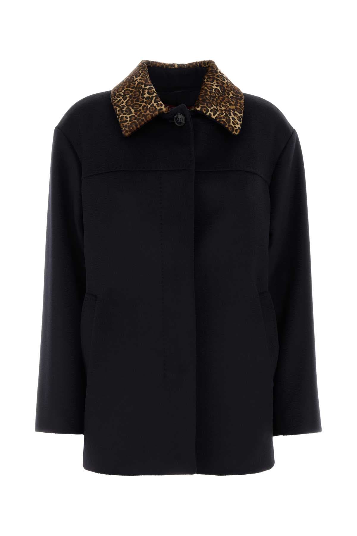 Dark blue wool Calamo jacket