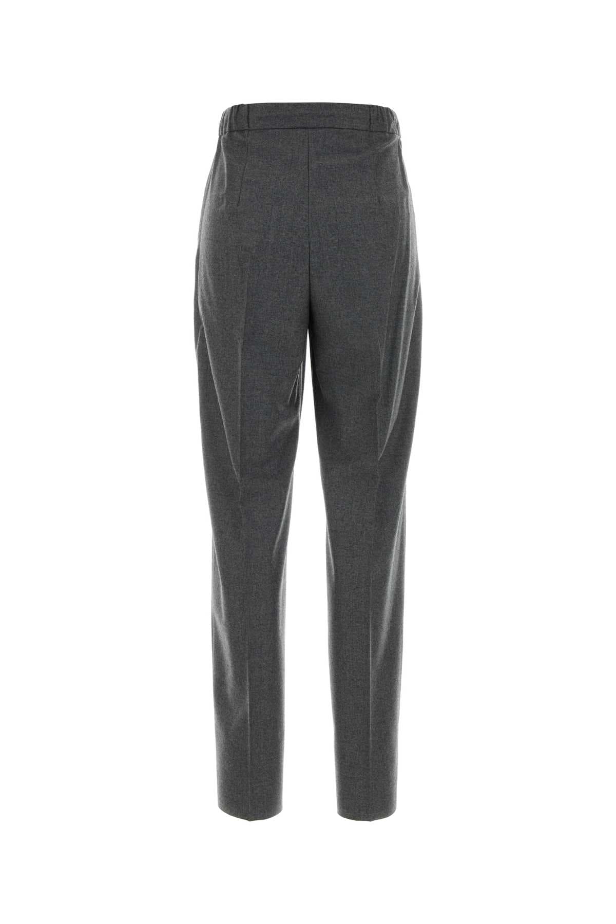 Dark grey stretch cashmere Zamia pant - мініатюра 2